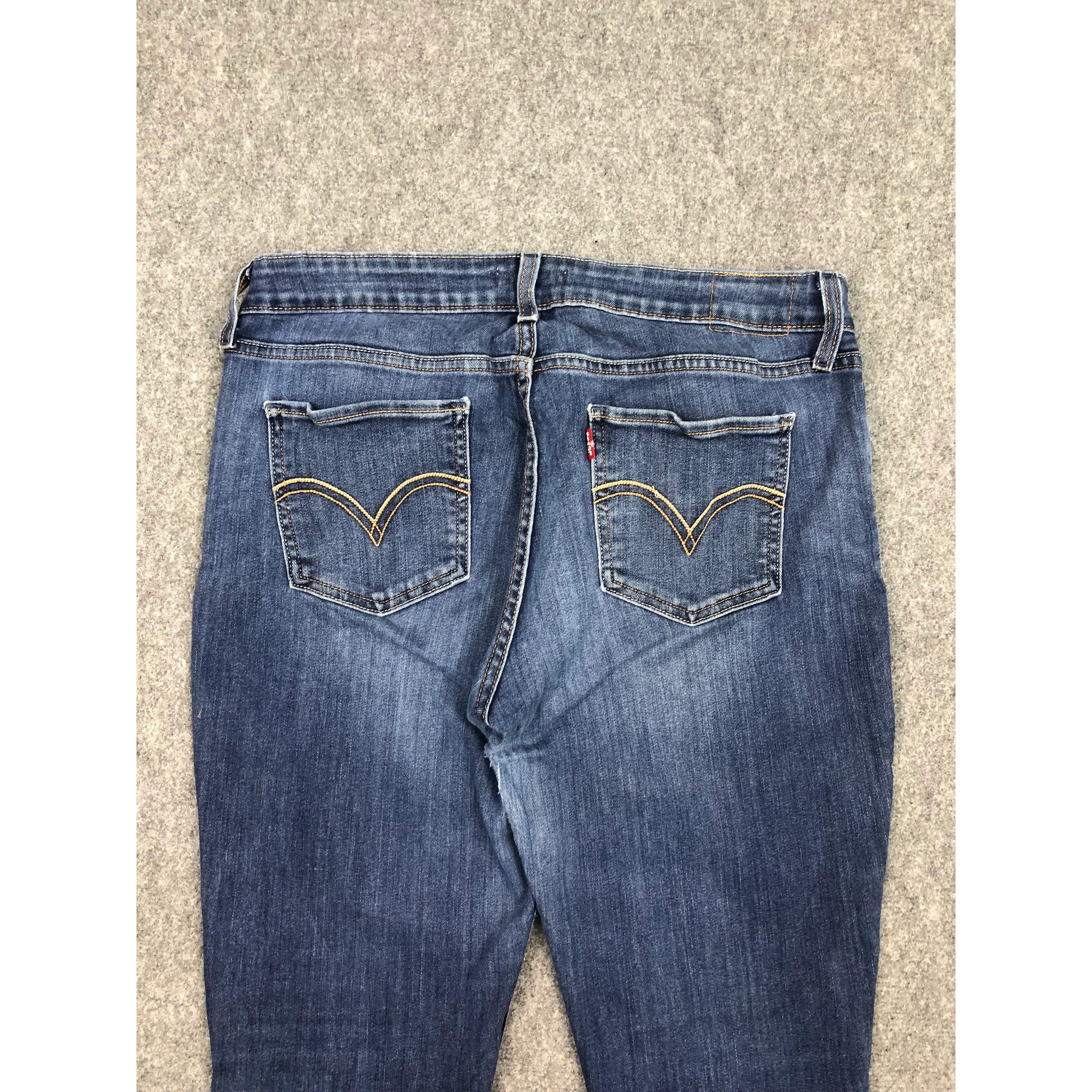 Levi's × Vintage Vintage Levis 535 Skinny Blue Denim DP0363 Size US 34 / EU 50 - 4 Thumbnail