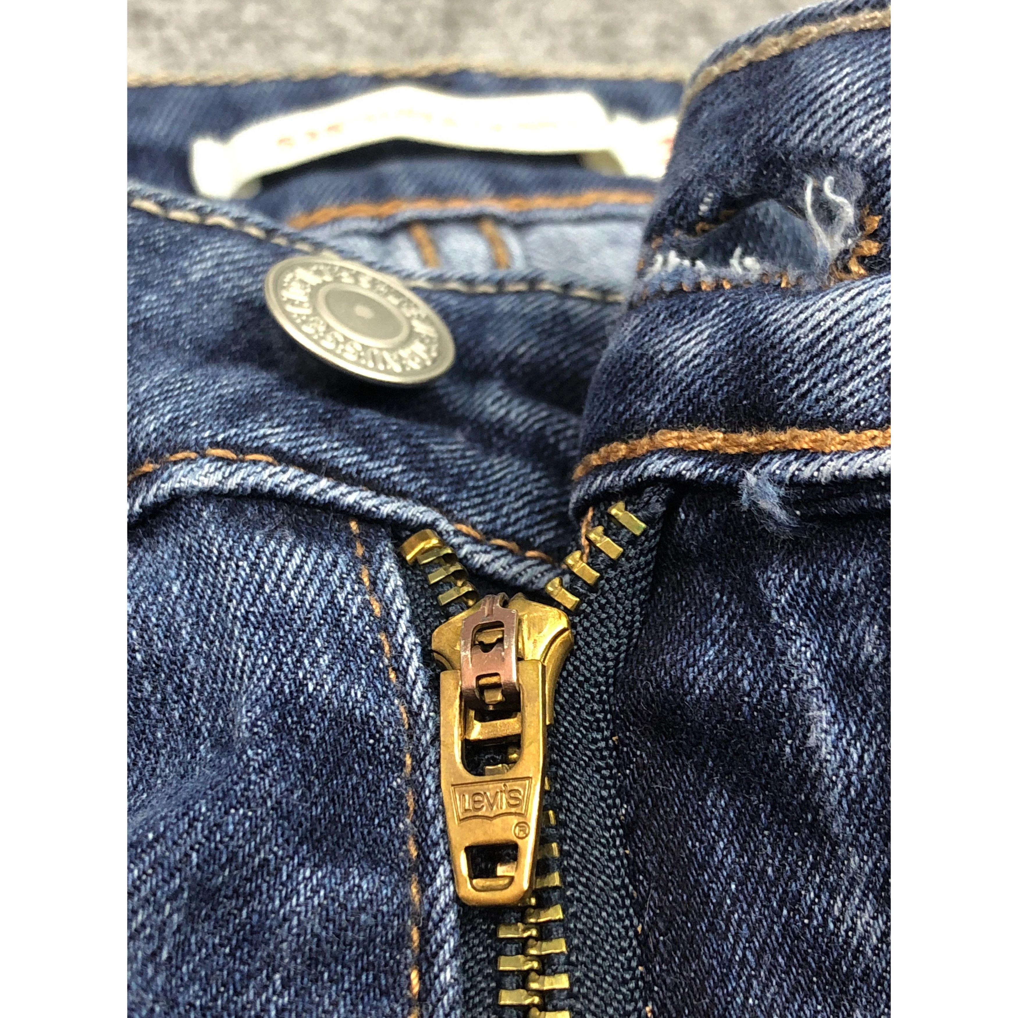 Levi's × Vintage Vintage Levis 535 Skinny Blue Denim DP0363 Size US 34 / EU 50 - 6 Thumbnail