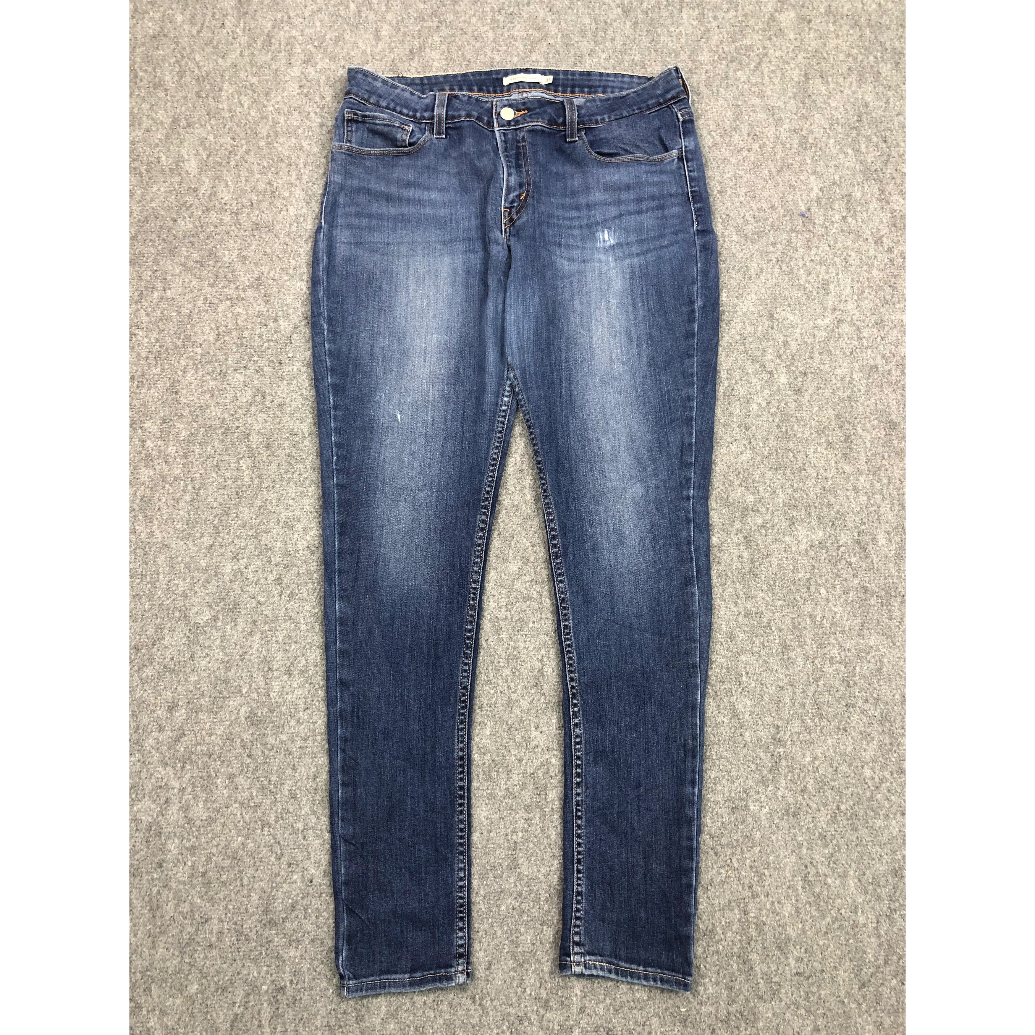 Levi's × Vintage Vintage Levis 535 Skinny Blue Denim DP0363 Size US 34 / EU 50 - 1 Thumbnail
