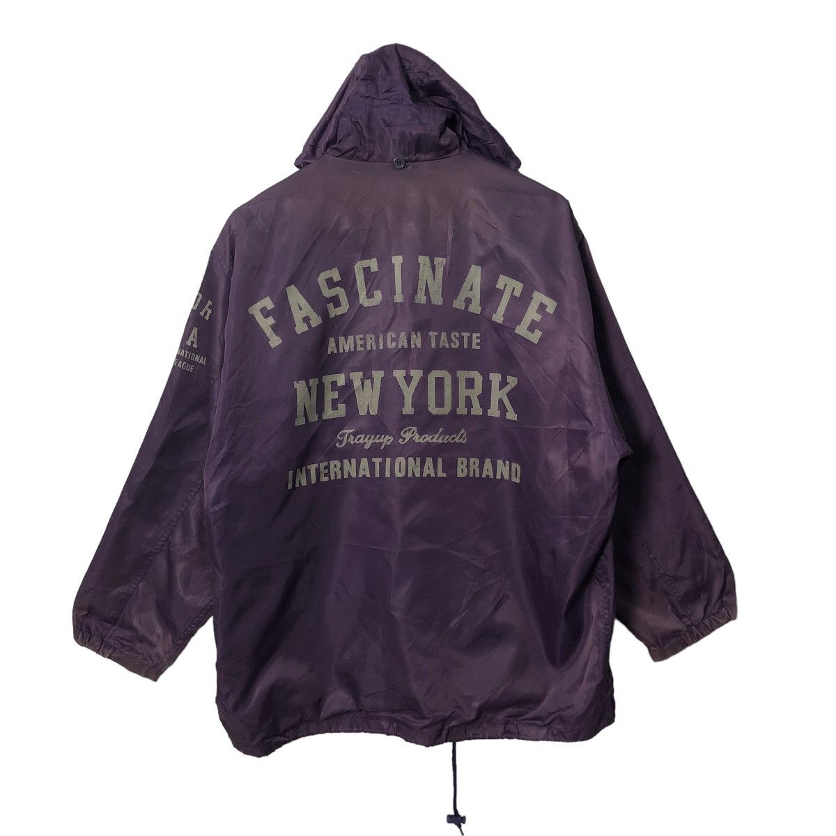 Japanese Brand Vintage Tray Up Faded Spell Out Big Logo Hoodie Jacket Size US XXL / EU 58 / 5 - 1 Thumbnail