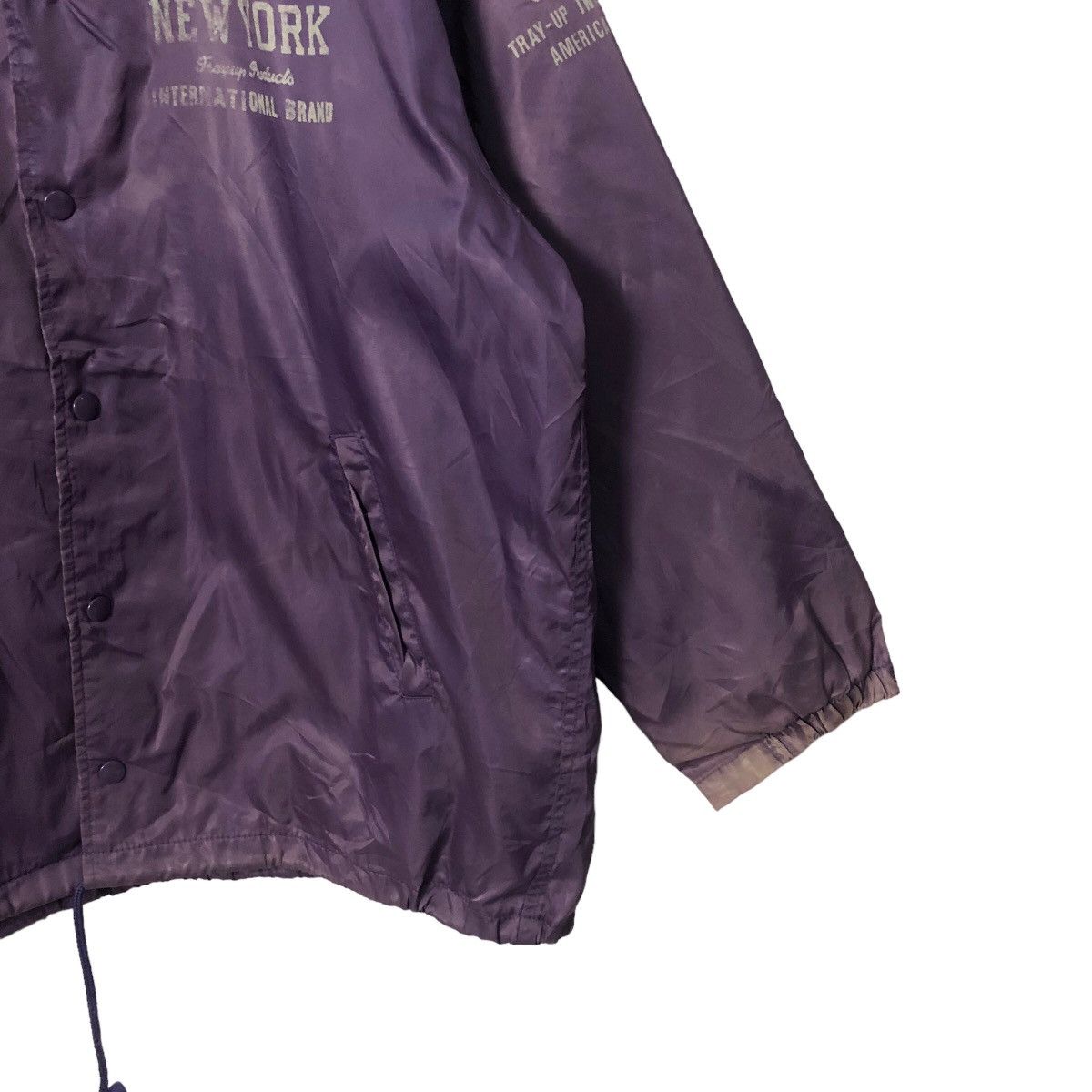 Japanese Brand Vintage Tray Up Faded Spell Out Big Logo Hoodie Jacket Size US XXL / EU 58 / 5 - 3 Thumbnail