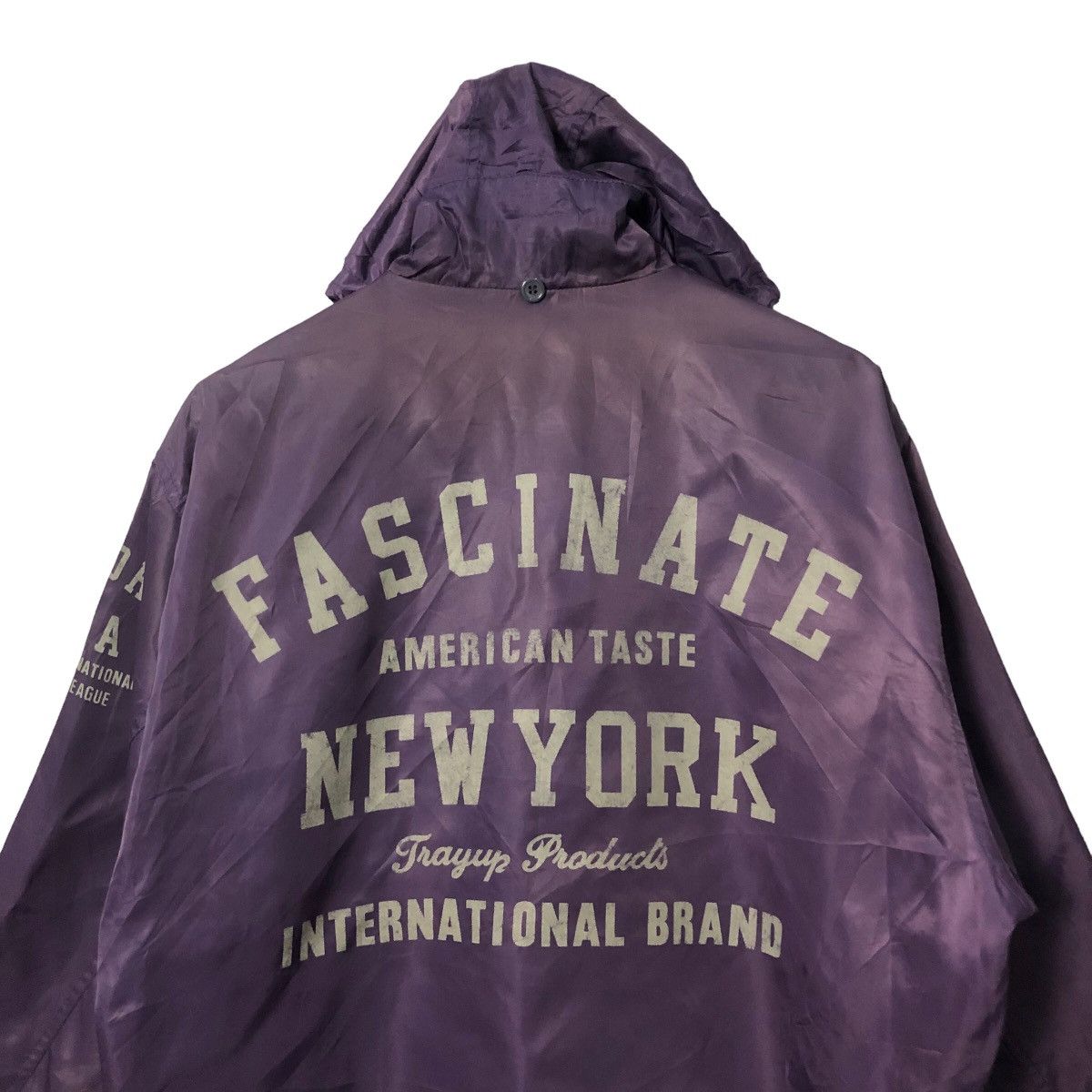 Japanese Brand Vintage Tray Up Faded Spell Out Big Logo Hoodie Jacket Size US XXL / EU 58 / 5 - 9 Thumbnail