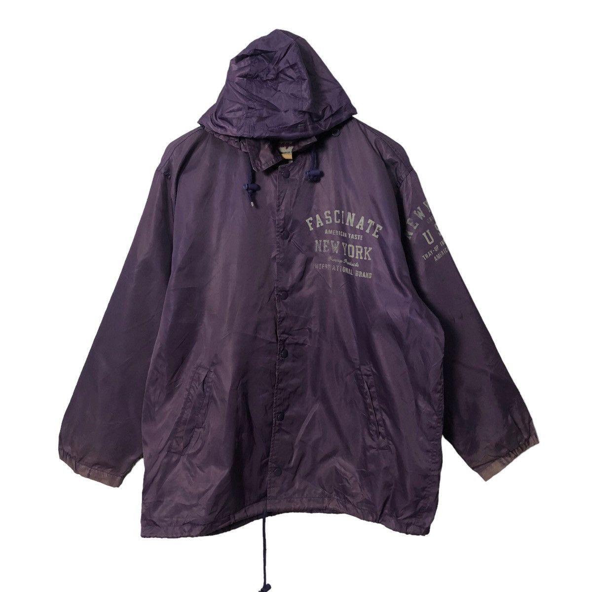 Japanese Brand Vintage Tray Up Faded Spell Out Big Logo Hoodie Jacket Size US XXL / EU 58 / 5 - 2 Thumbnail