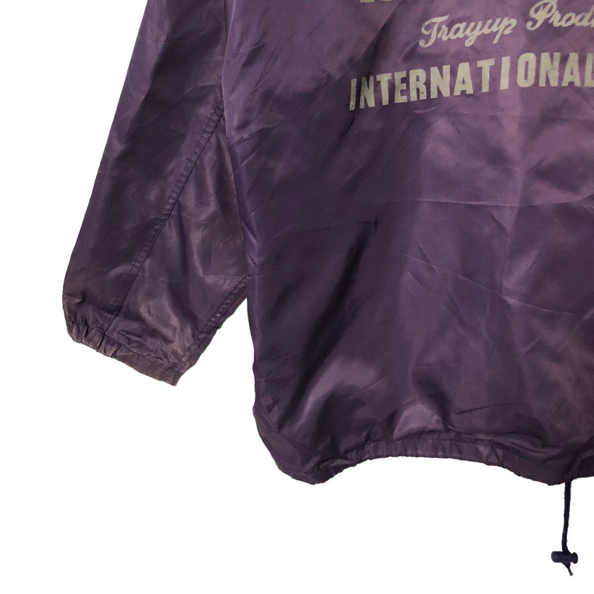 Japanese Brand Vintage Tray Up Faded Spell Out Big Logo Hoodie Jacket Size US XXL / EU 58 / 5 - 8 Thumbnail