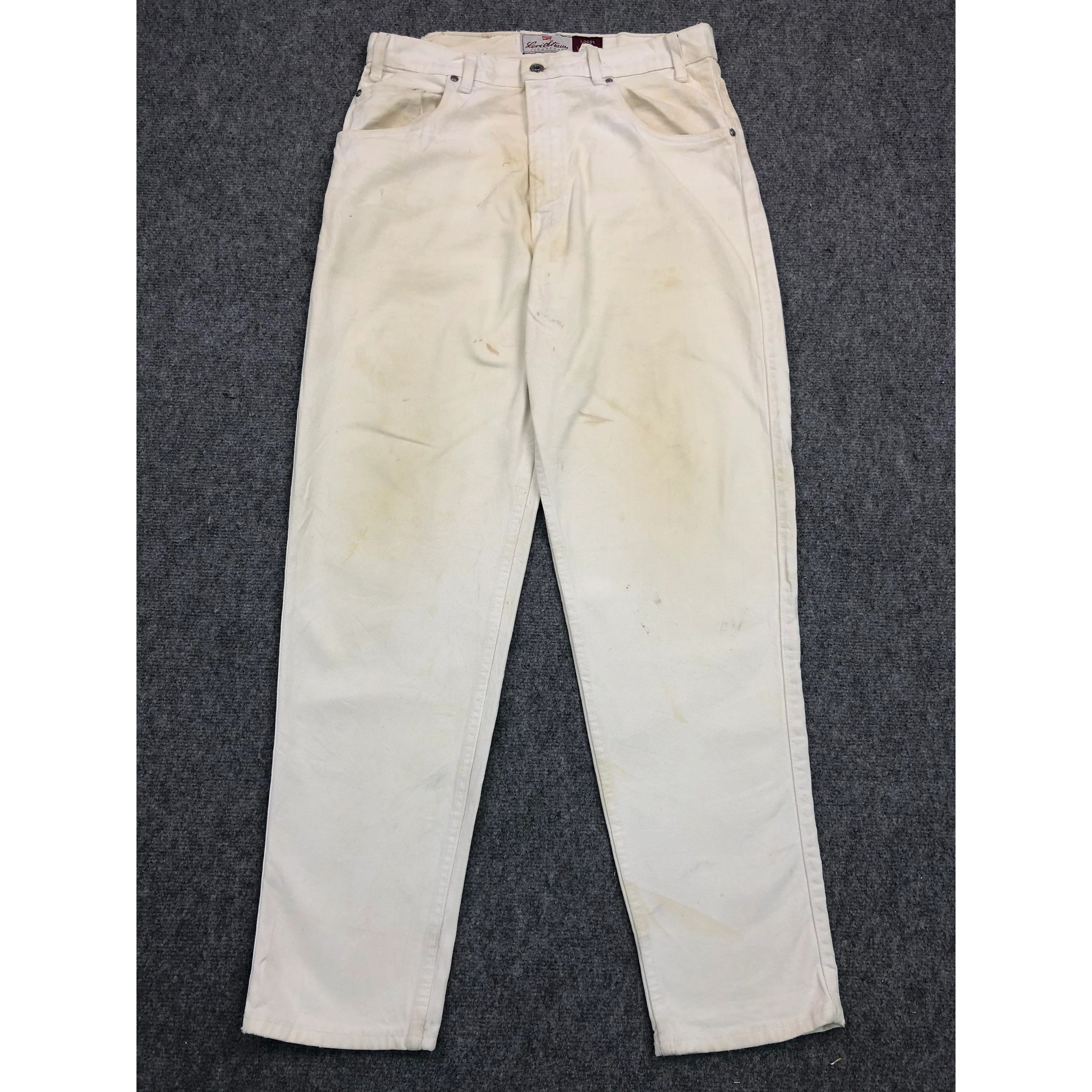 image of Levis 545 Loose Fit Jeans in Cream, Men's (Size 34)