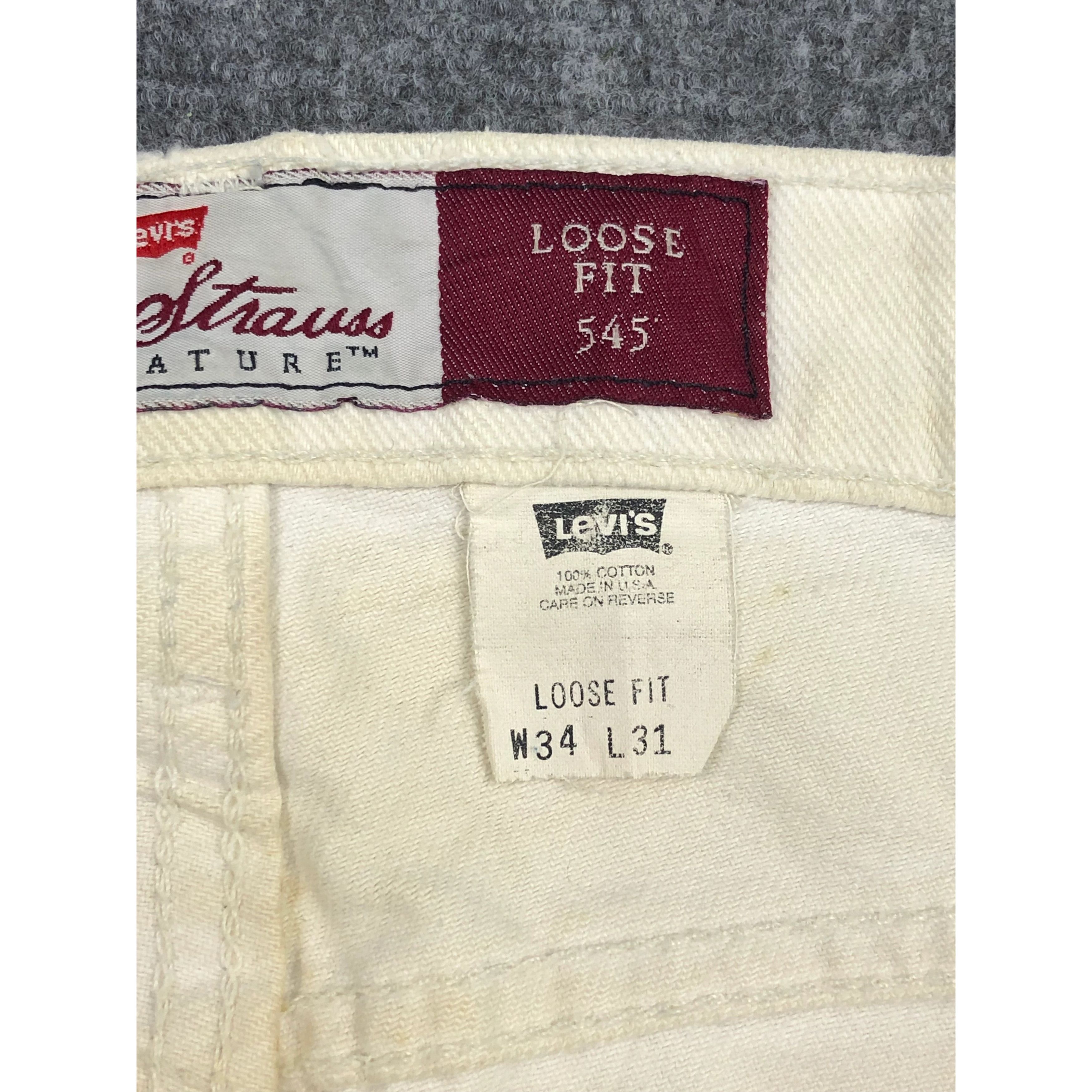 Levi's × Vintage Vintage Levis 545 Loose Fit Jeans DP0260 Size US 34 / EU 50 - 7 Thumbnail
