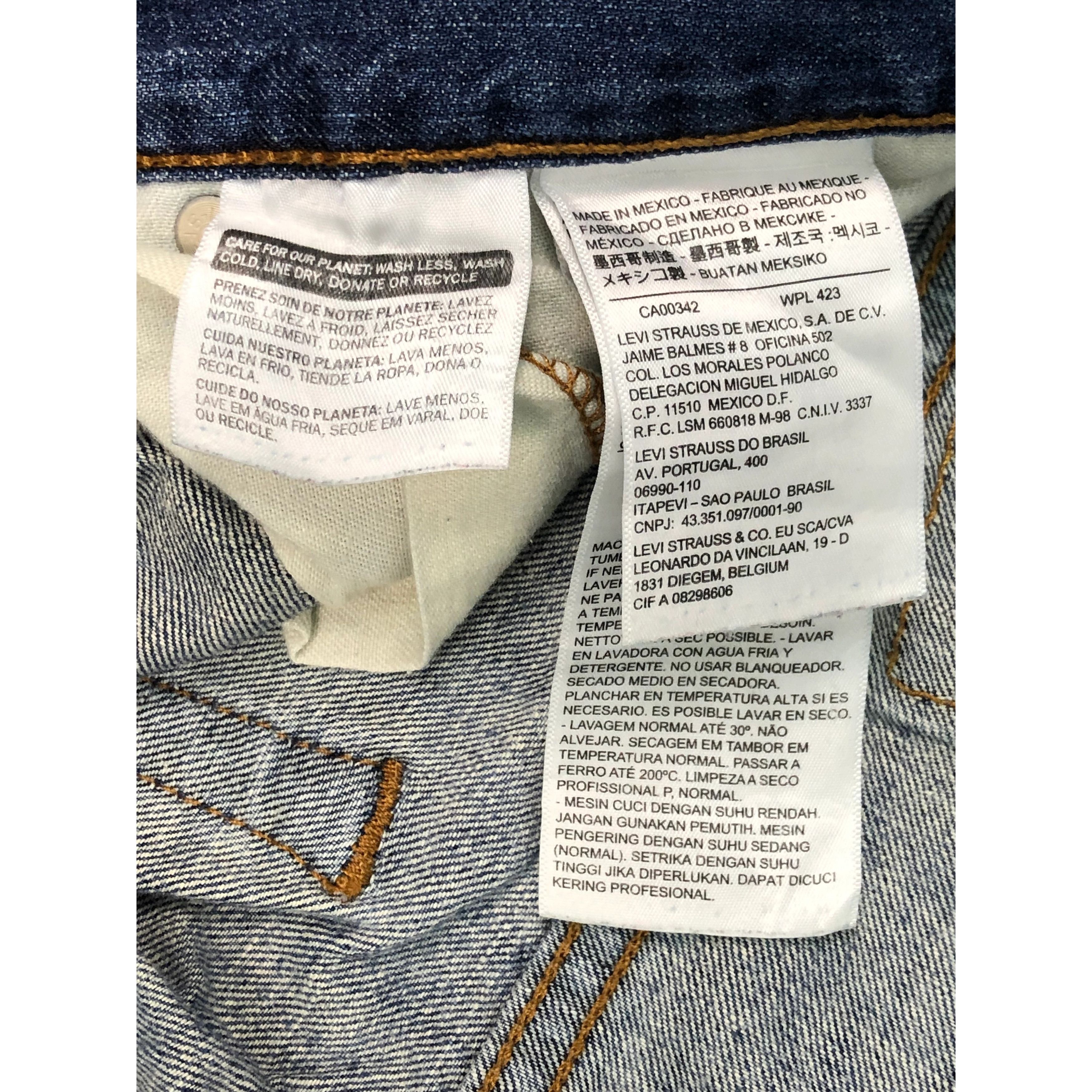 Levi's × Vintage Vintage Levis 505 Regular Fit Lightwash Denim DP0343 Size US 34 / EU 50 - 8 Thumbnail