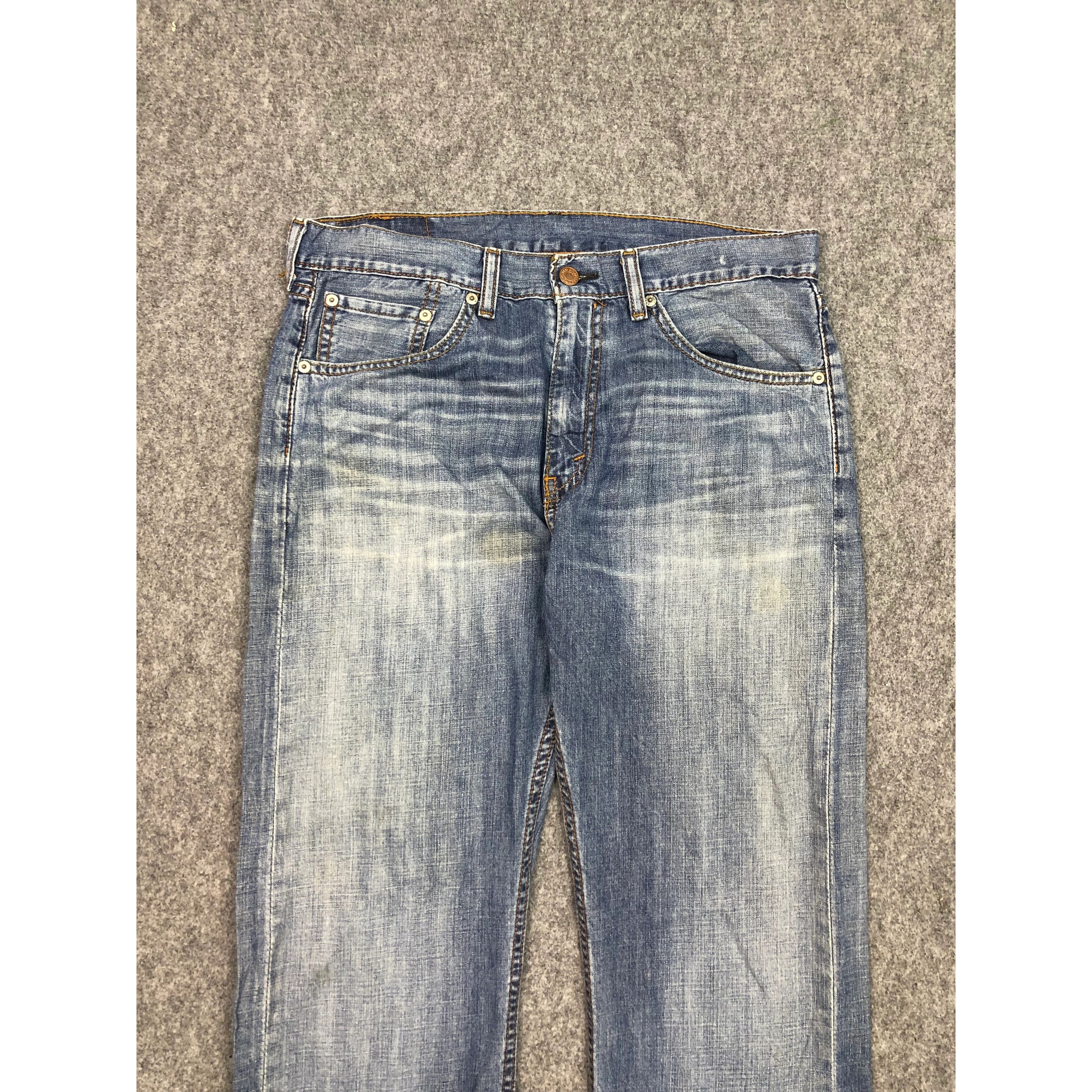 Levi's × Vintage Vintage Levis 505 Regular Fit Lightwash Denim DP0343 Size US 34 / EU 50 - 3 Thumbnail