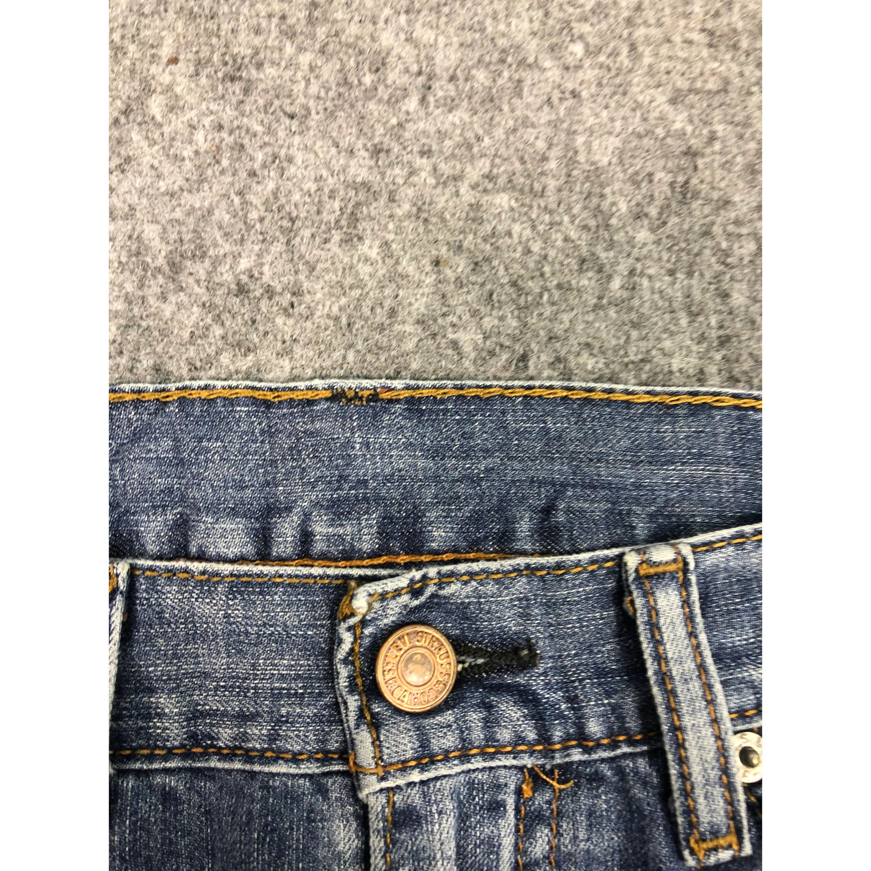 Levi's × Vintage Vintage Levis 505 Regular Fit Lightwash Denim DP0343 Size US 34 / EU 50 - 6 Thumbnail