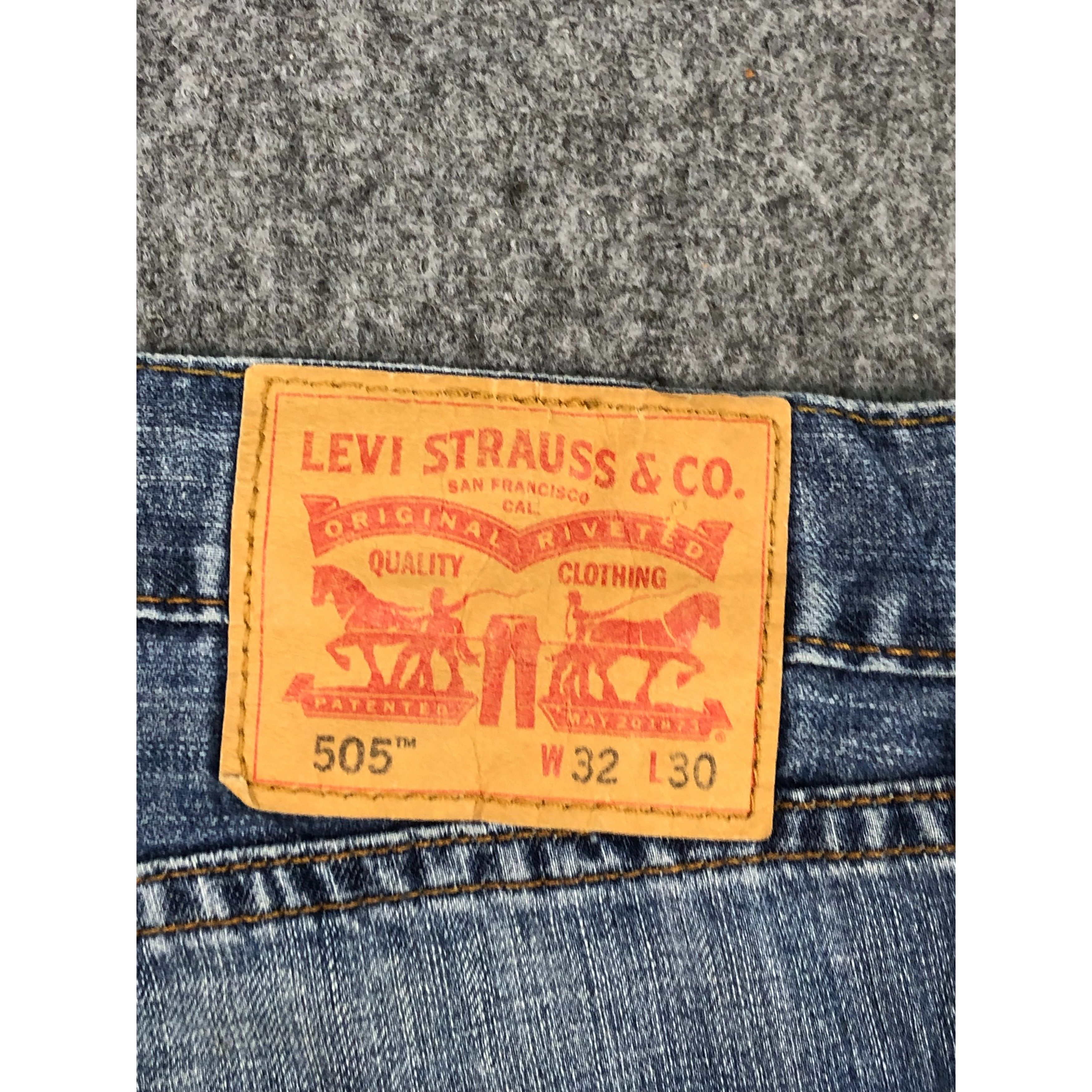 Levi's × Vintage Vintage Levis 505 Regular Fit Lightwash Denim DP0343 Size US 34 / EU 50 - 5 Thumbnail