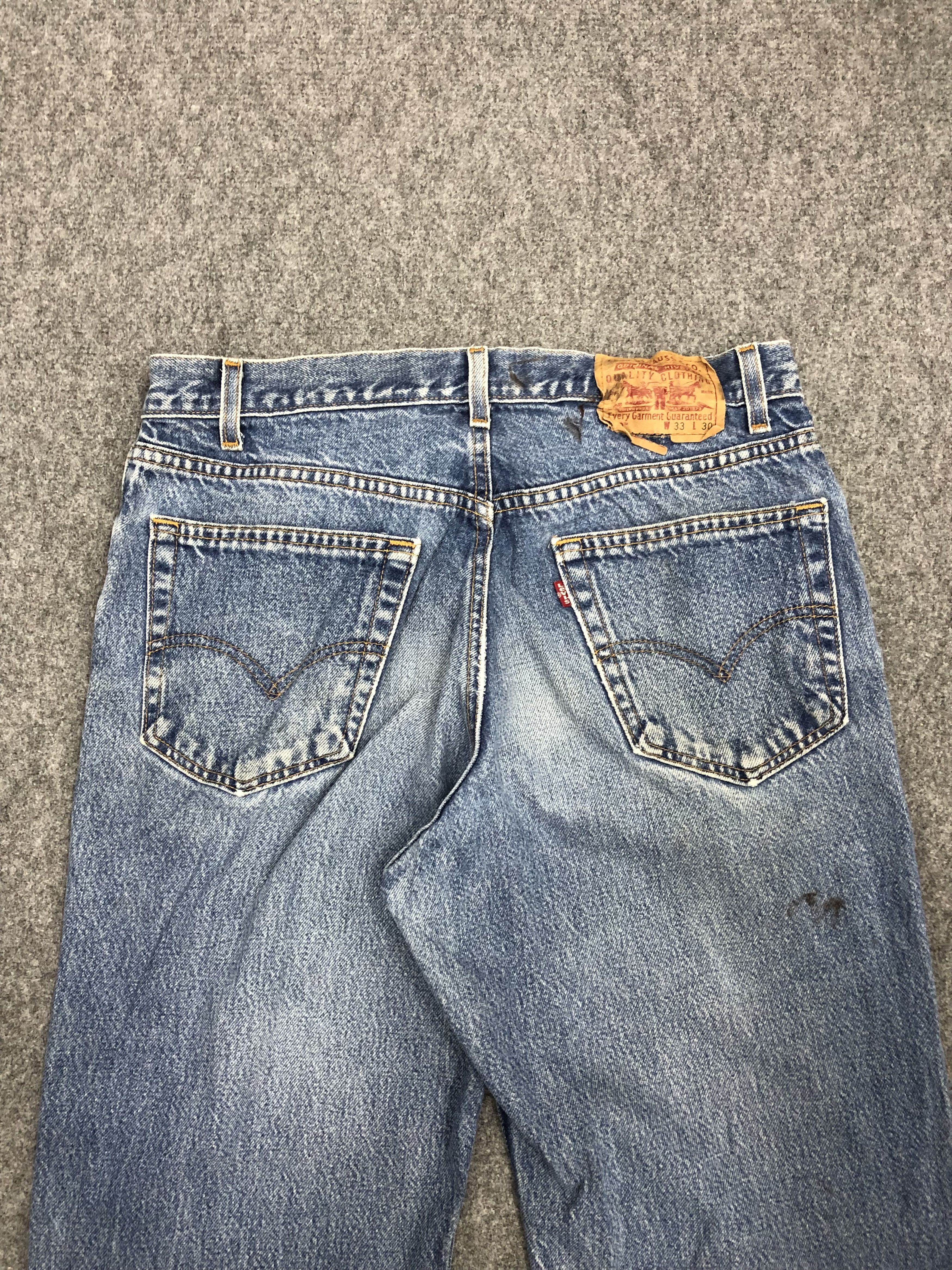 Levi's × Vintage Vintage 90s Levis 550 Denim DP1074 Size US 34 / EU 50 - 4 Thumbnail