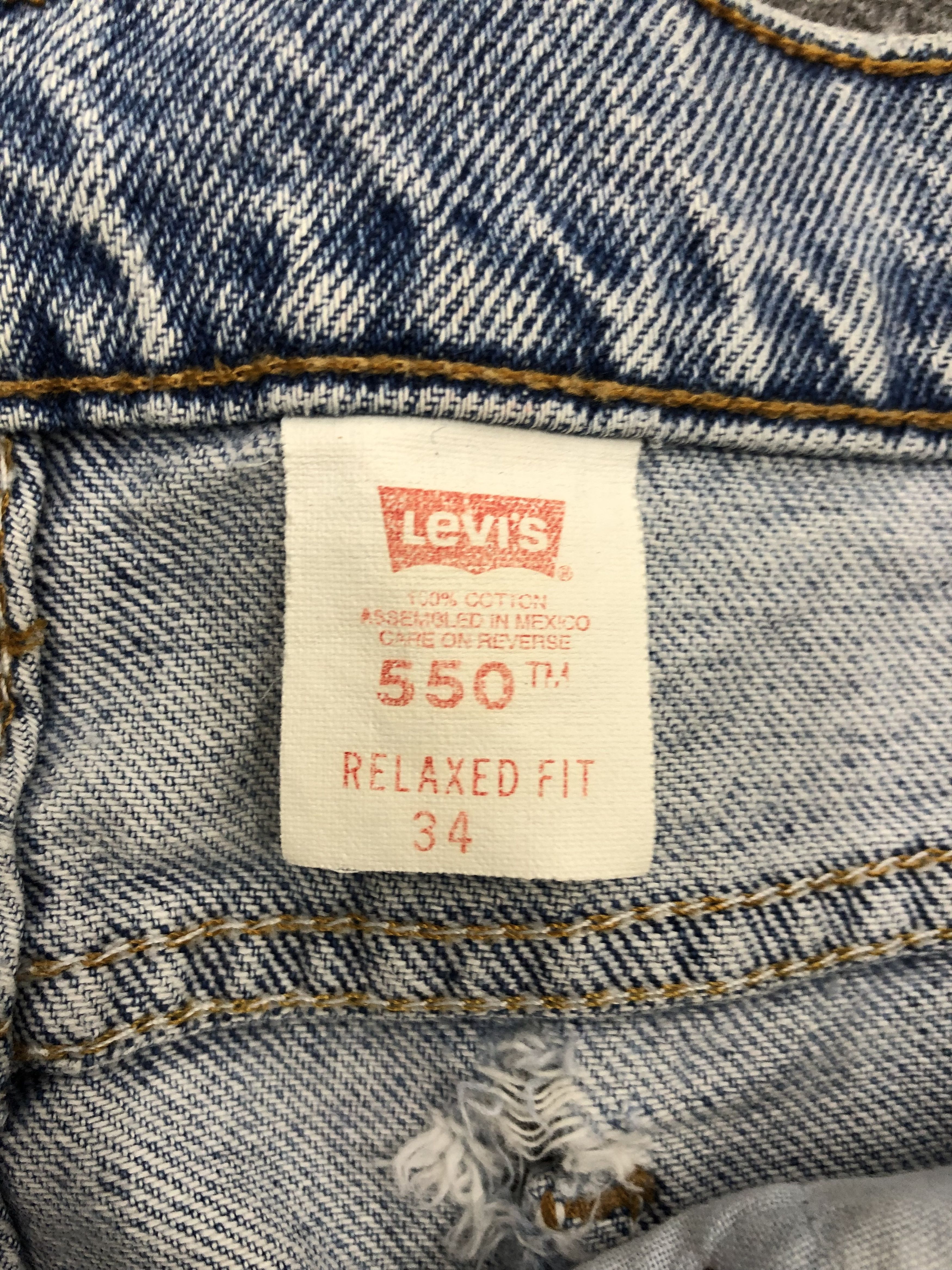 Levi's Vintage Levis 550 Denim DP1169 Size US 34 / EU 50 - 4 Thumbnail