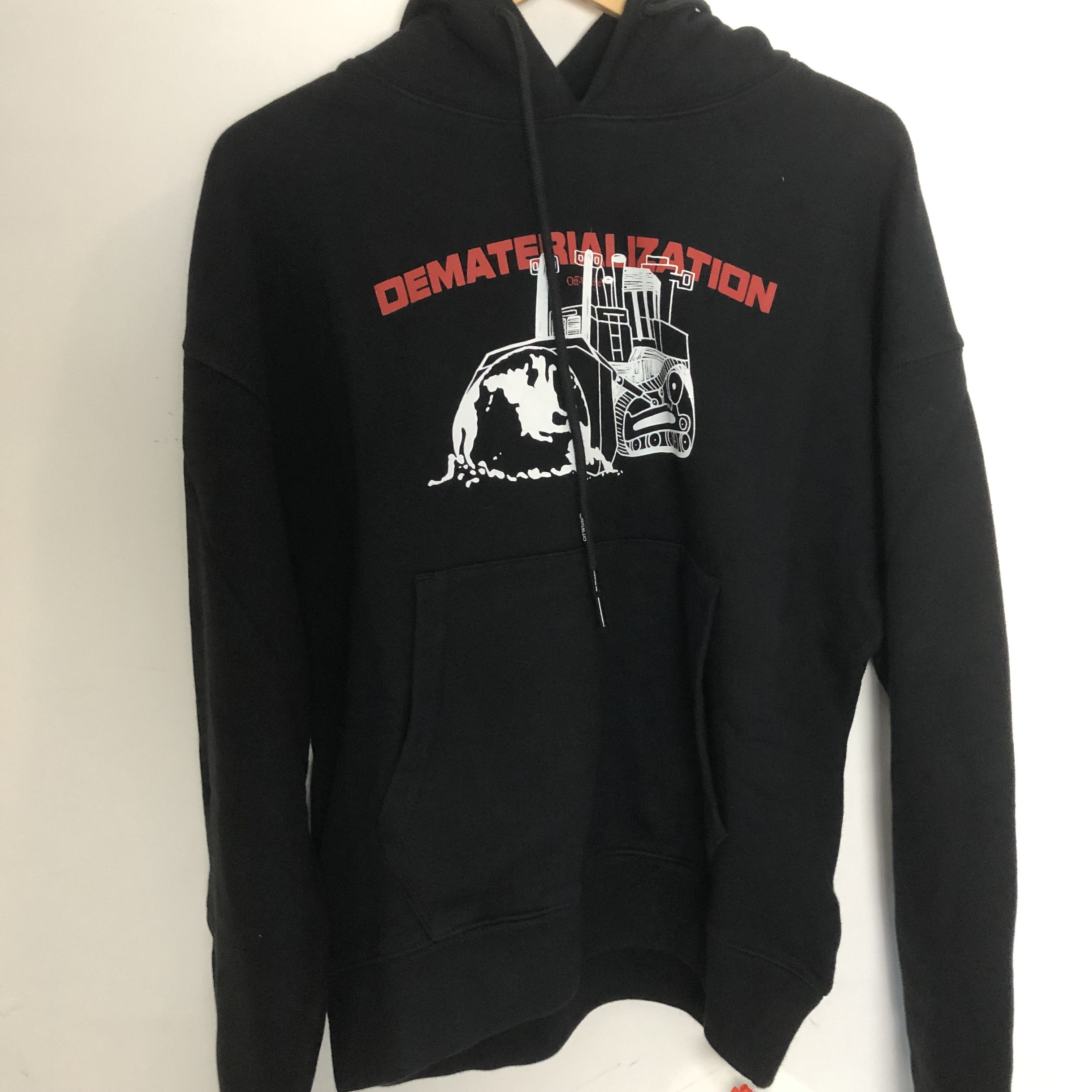 image of Off White Off-White Dematerialization Hoodie in Black, Men's (Size Small)