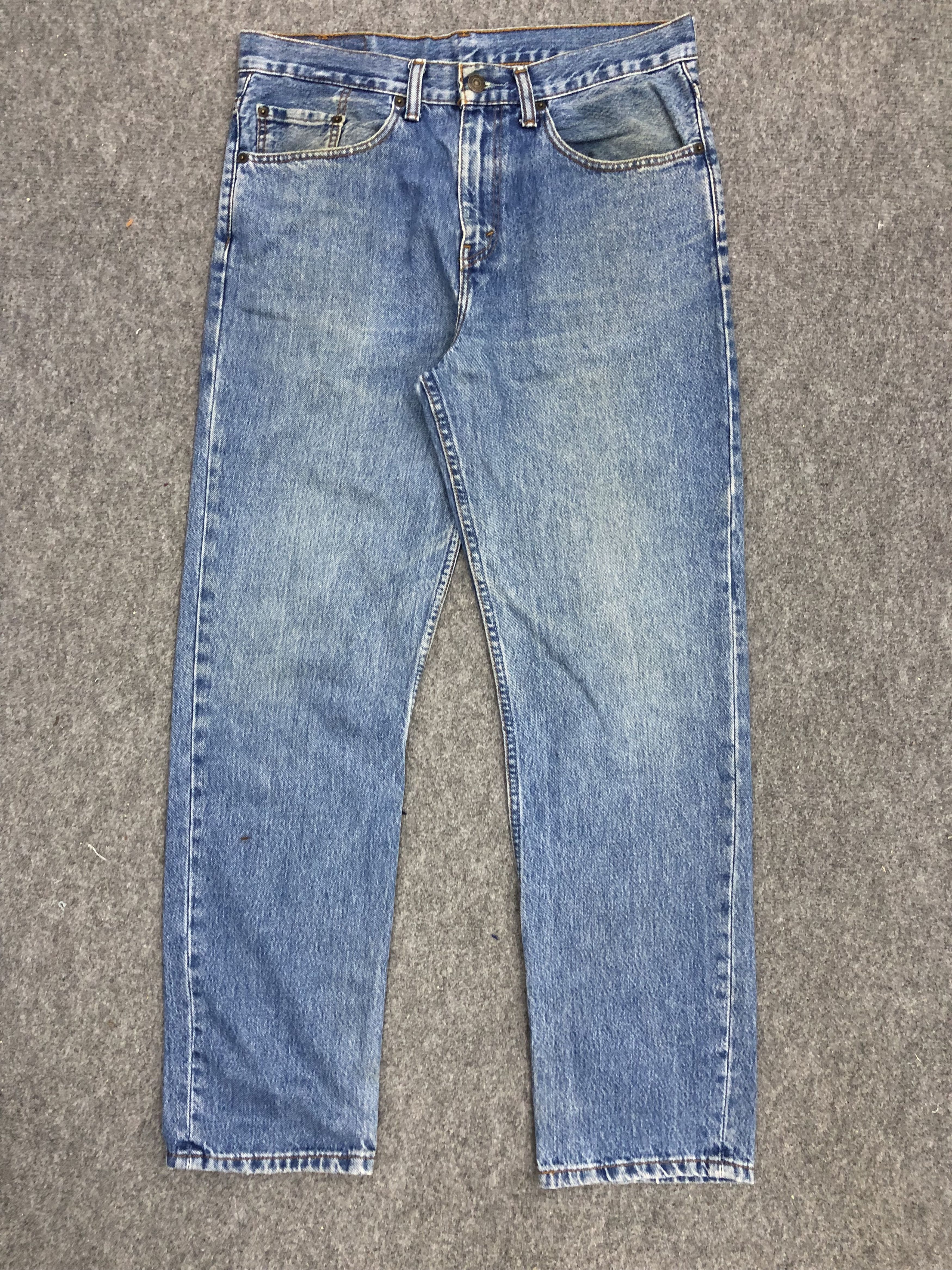image of Levis 504 Denim in Blue Denim, Men's (Size 34)