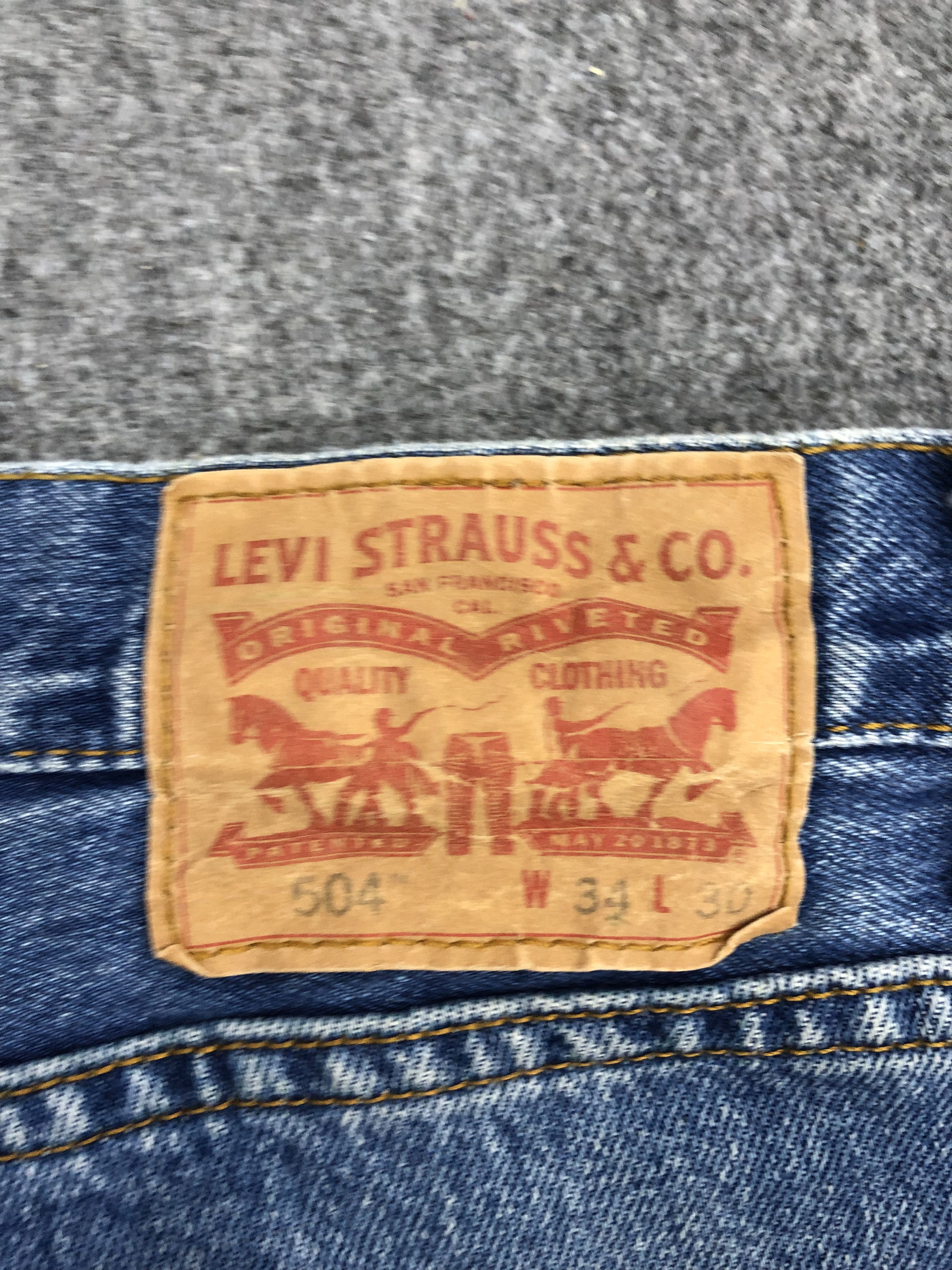 Levi's × Vintage Vintage Levis 504 Denim DP1178 Size US 34 / EU 50 - 9 Thumbnail