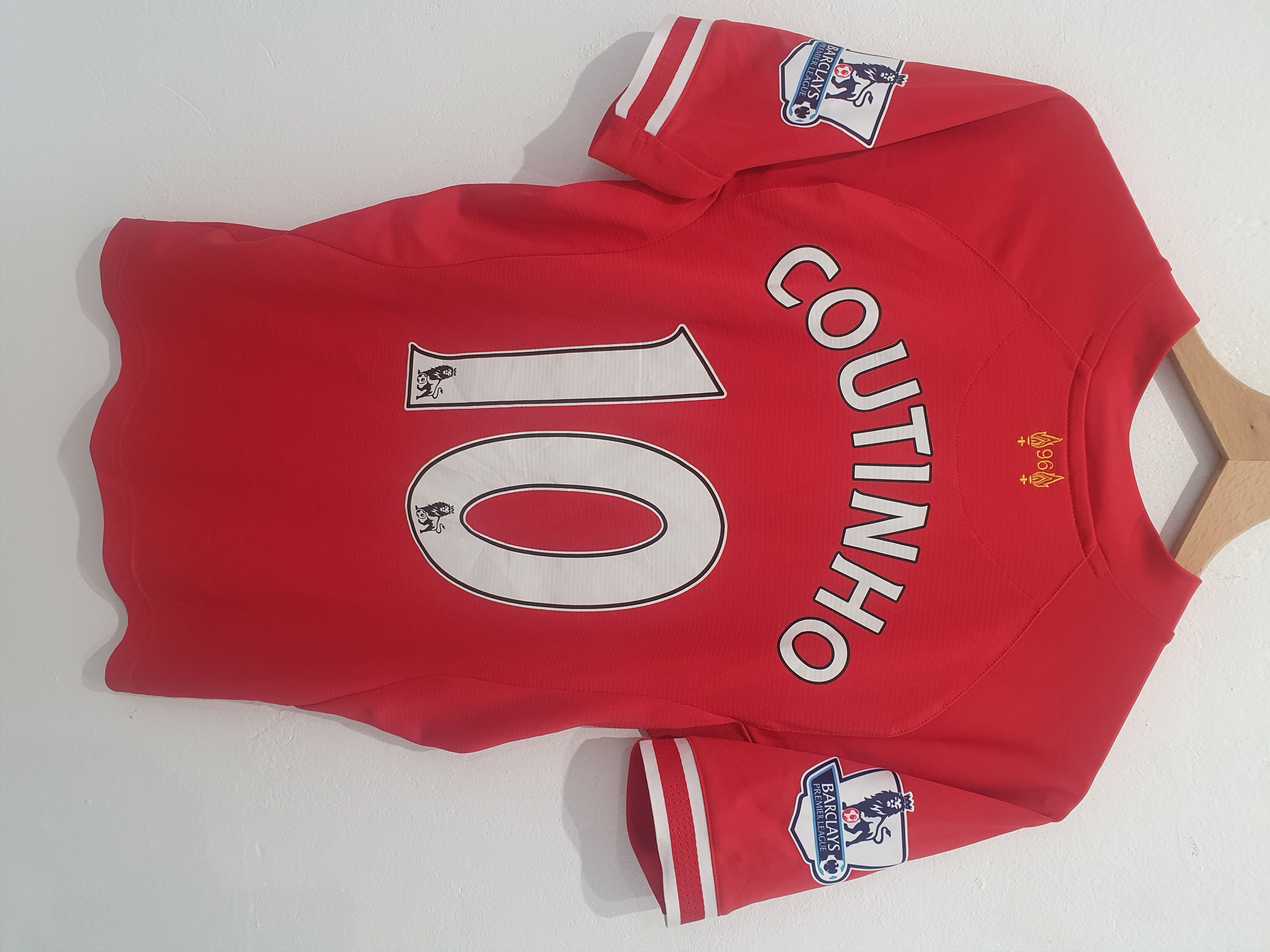 image of Coutinho Warrior Liverpool Fc Size S 2013 2014 Shirt Jersey in Red, Men's