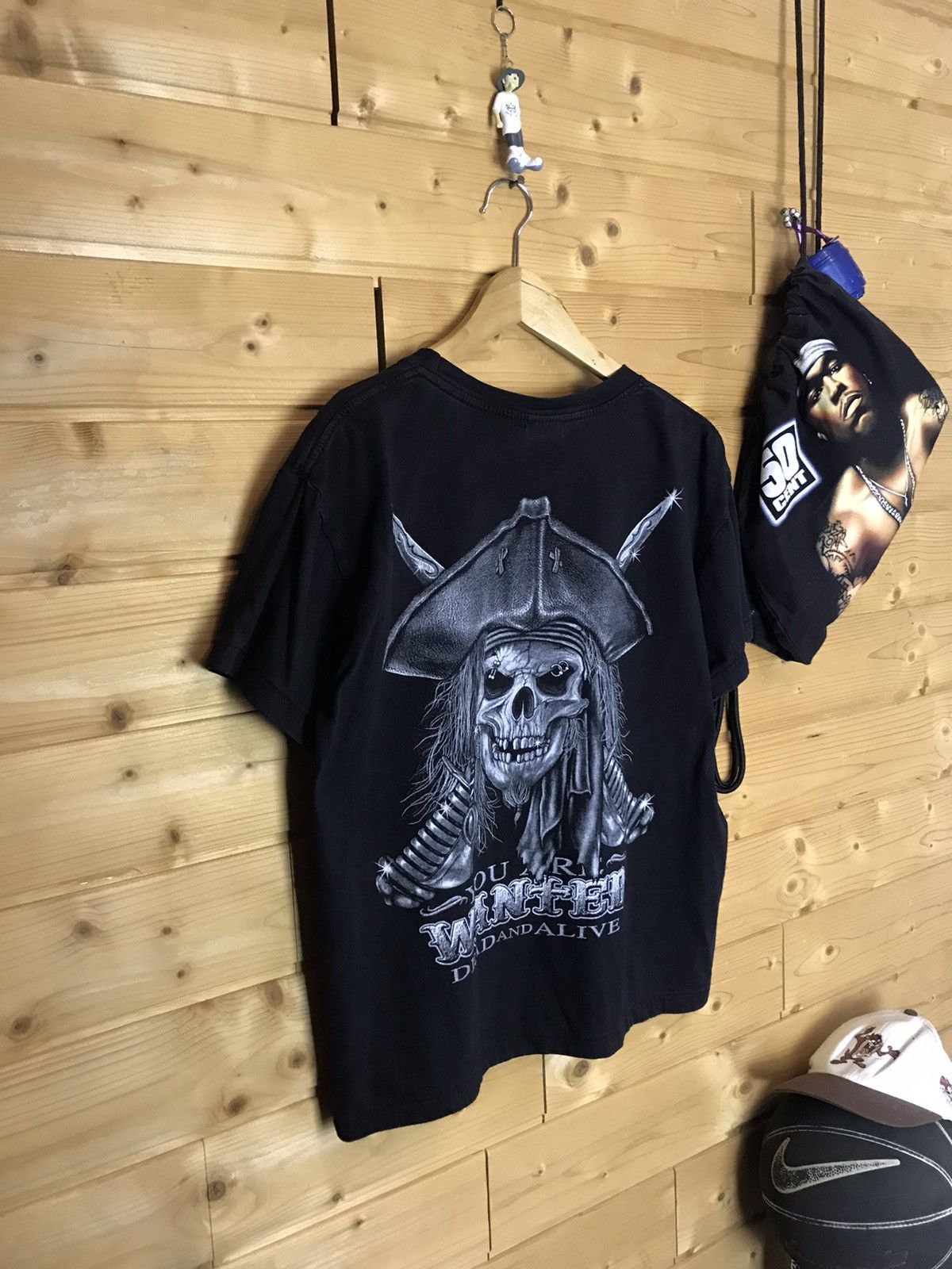 Vintage Vintage Pirate skull t-shirt Size US L / EU 52-54 / 3 - 6 Thumbnail