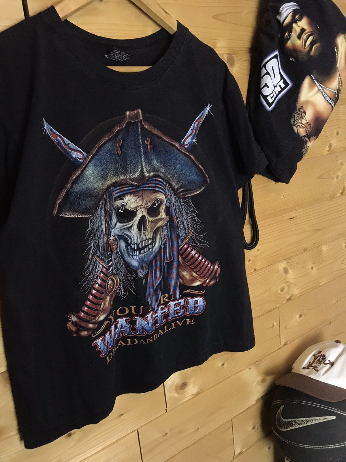 Vintage Vintage Pirate skull t-shirt Size US L / EU 52-54 / 3 - 3 Thumbnail