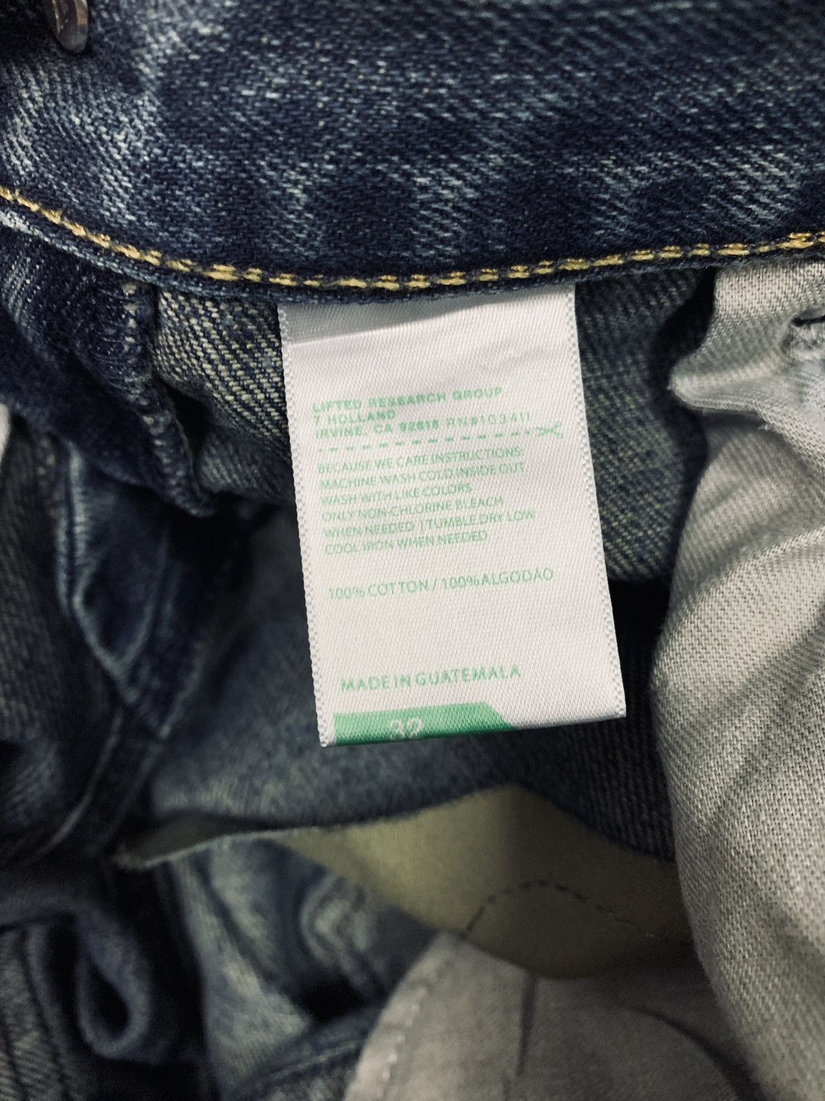 LRG Rare SAMPLE LRG Distressed Denim Size US 33 - 8 Thumbnail