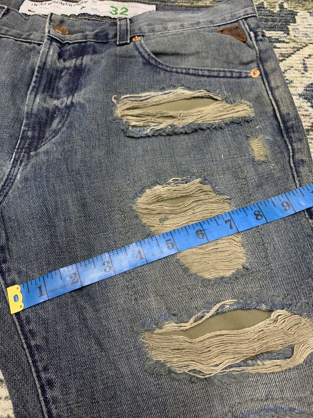 LRG Rare SAMPLE LRG Distressed Denim Size US 33 - 12 Thumbnail