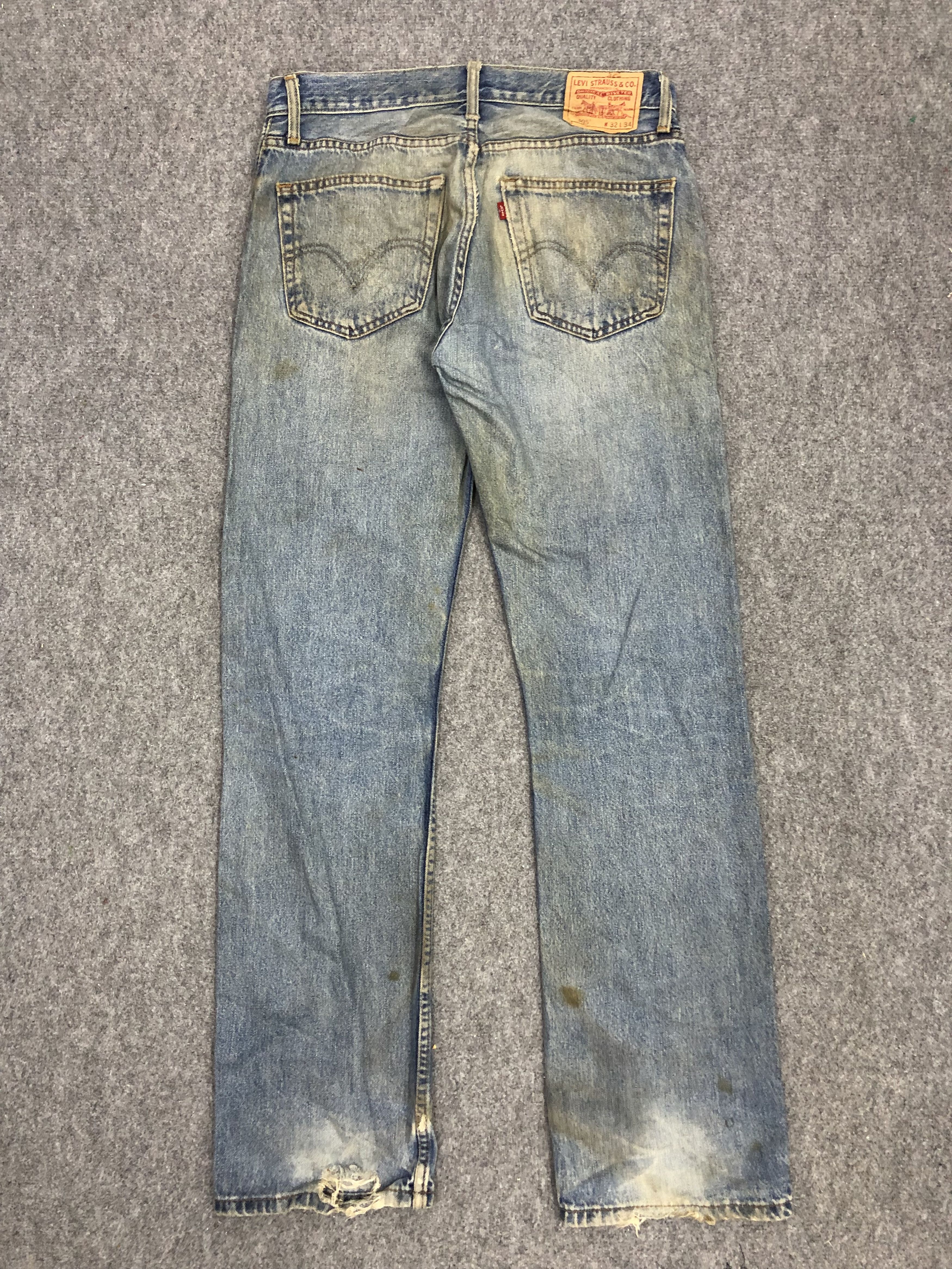 Levi's × Vintage Vintage Levis 505 Sun Faded Denim DP1294 Size US 34 / EU 50 - 3 Thumbnail
