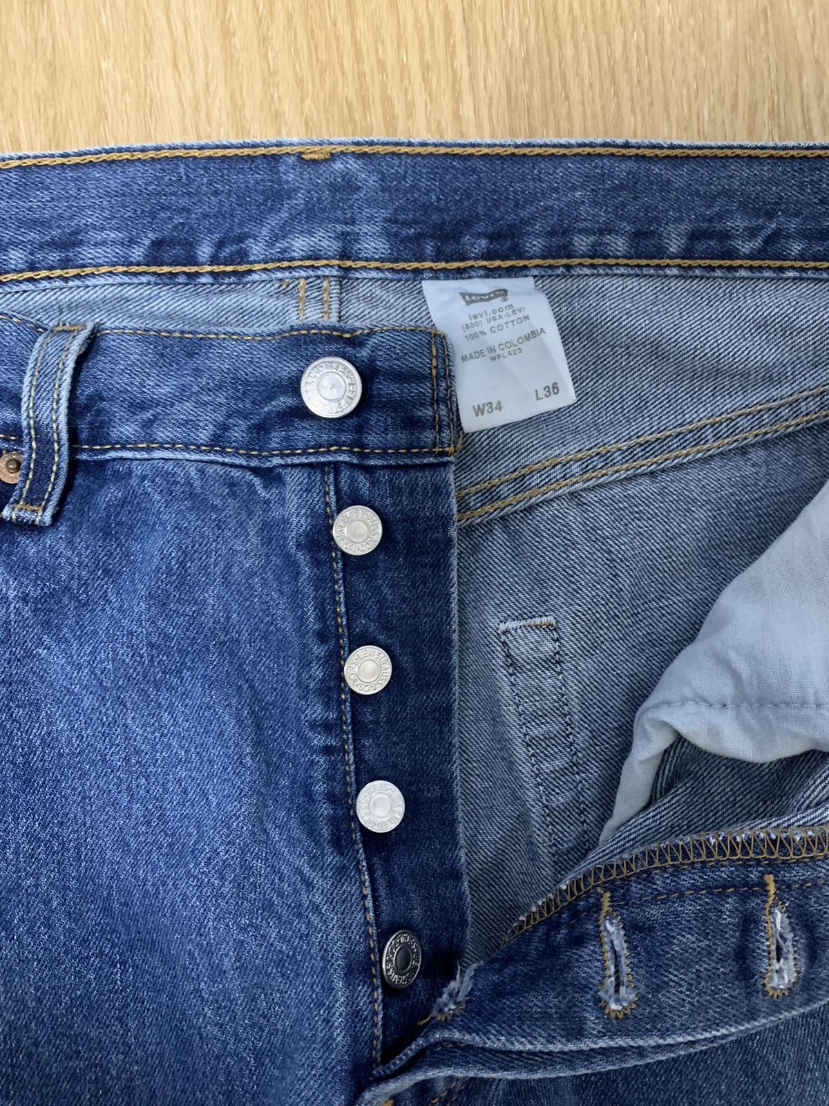 Levi's Levis 501 Custom Abstract Evangelion Size US 34 / EU 50 - 4 Thumbnail