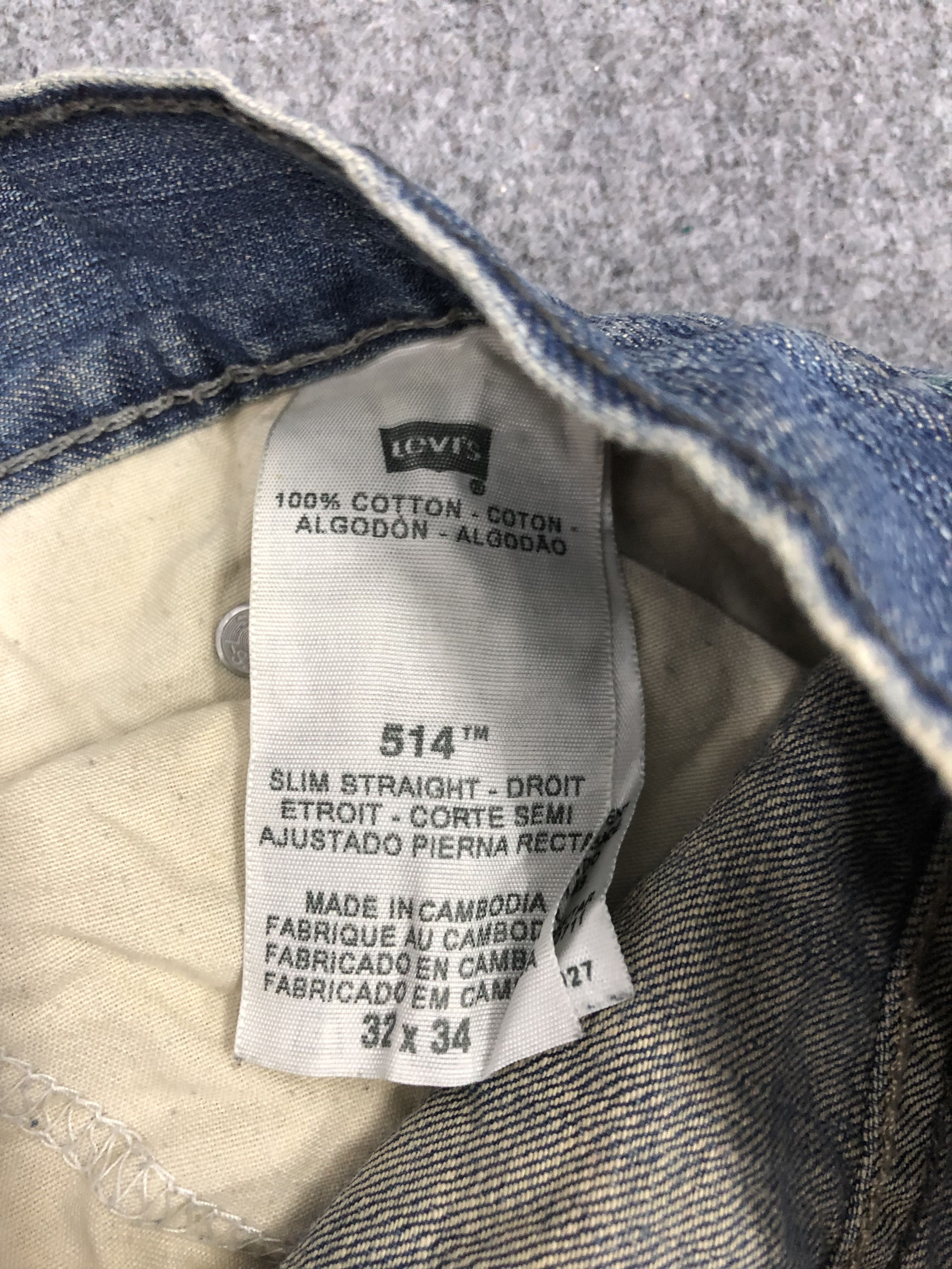 Levi's × Vintage Vintage Levis 514 Denim DP1282 Size US 34 / EU 50 - 6 Thumbnail