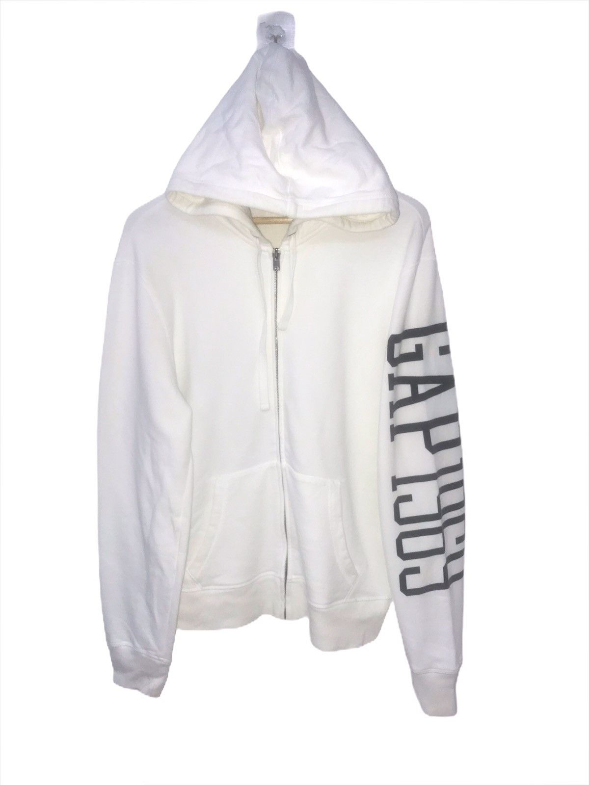 Gap × Vintage GAP 1969 Hoodie Rare Big Logo Spell Out Hip Hop Style Size US L / EU 52-54 / 3 - 3 Thumbnail