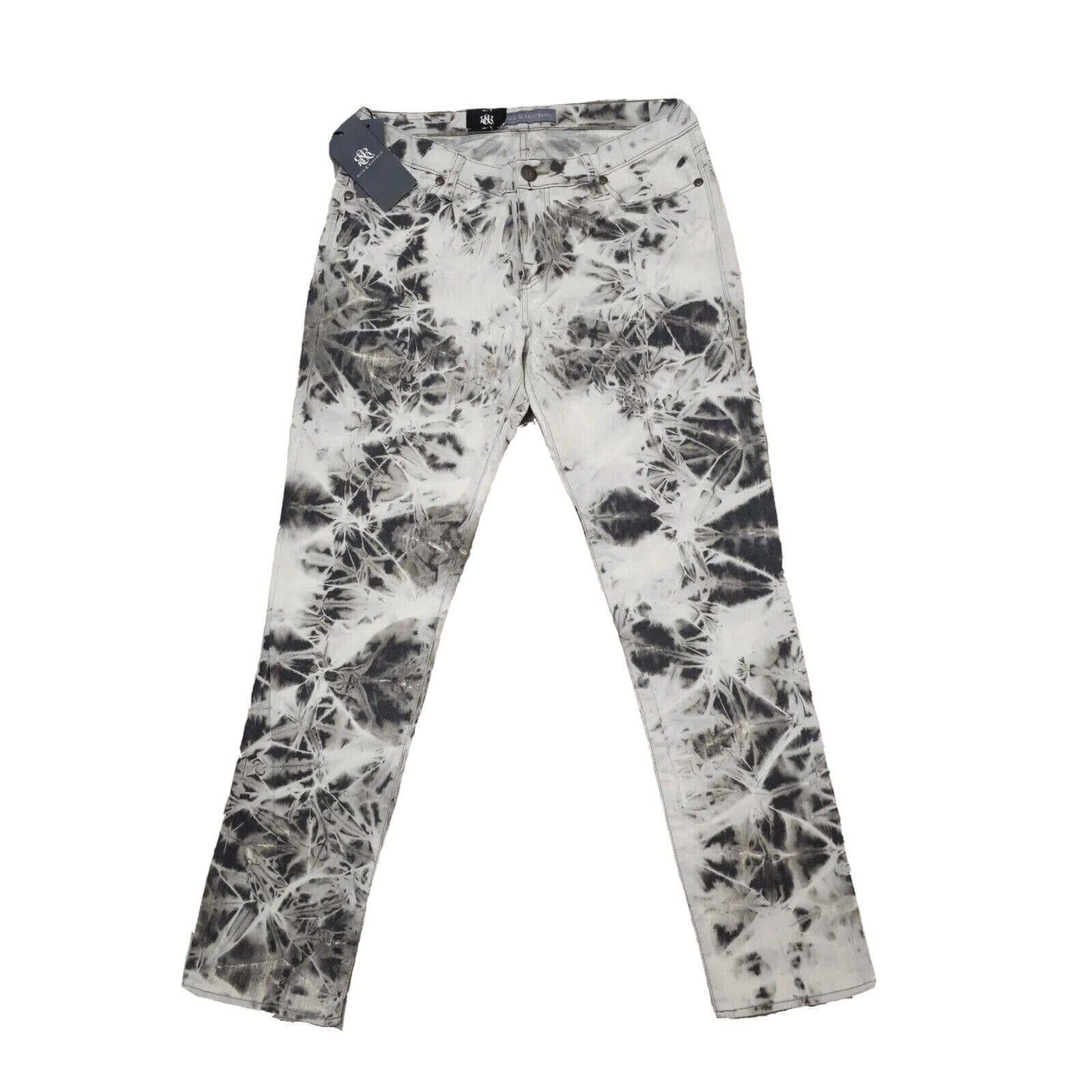 Rock Republic White Tie Dye Berlin Skinny Jeans Women's 14
