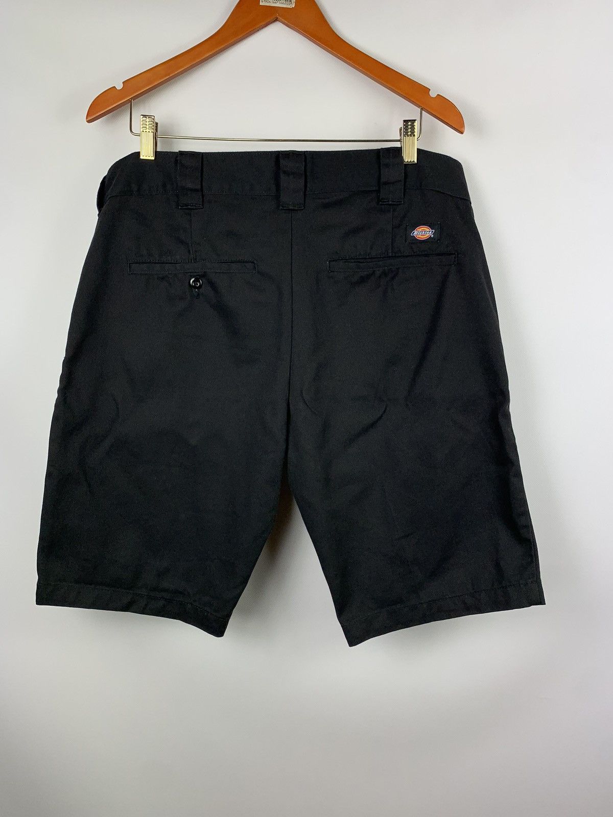 Dickies Work Shorts Short Pants Men's W35 polyester black type Vintage Second Hand