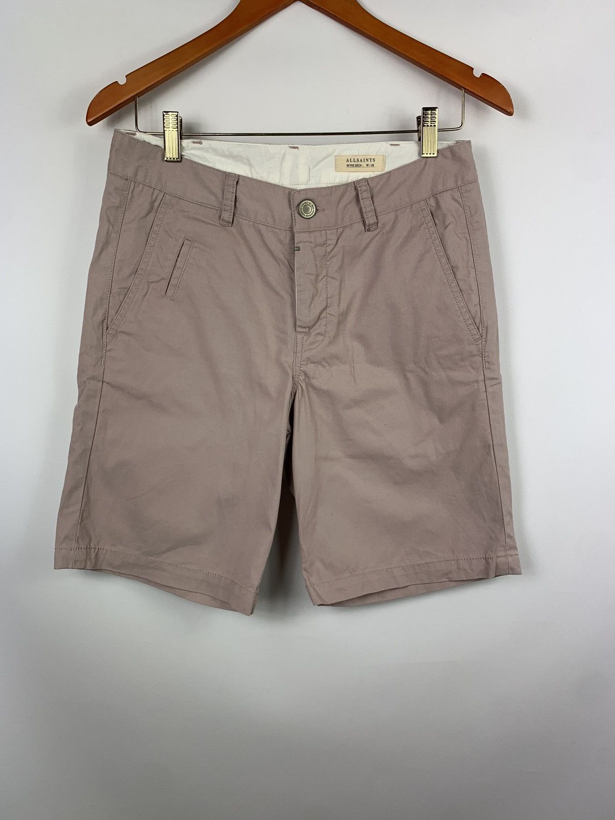Allsaints Allsaints Mitre Lumen men’s chino shorts size 28 pink MT0151 Size US 28 / EU 44 - 4 Thumbnail
