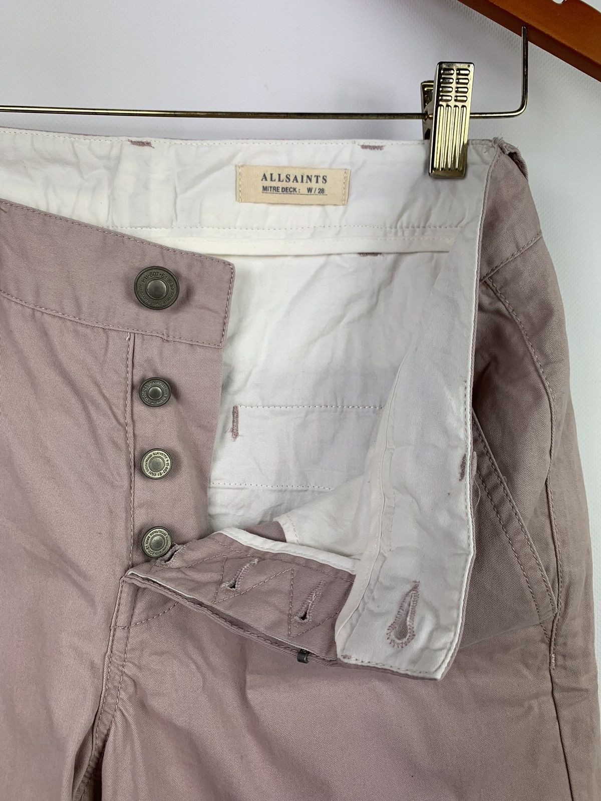 Allsaints Allsaints Mitre Lumen men’s chino shorts size 28 pink MT0151 Size US 28 / EU 44 - 7 Thumbnail
