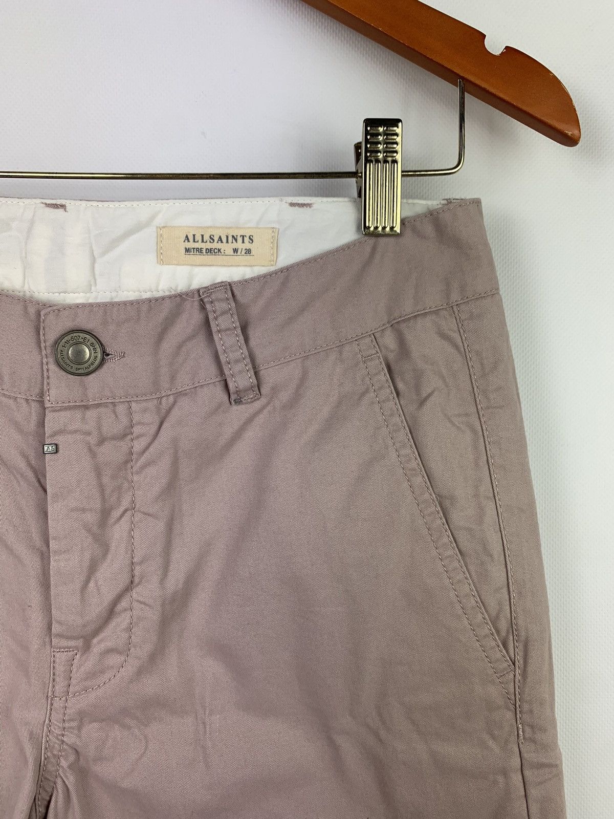 Allsaints Allsaints Mitre Lumen men’s chino shorts size 28 pink MT0151 Size US 28 / EU 44 - 6 Thumbnail