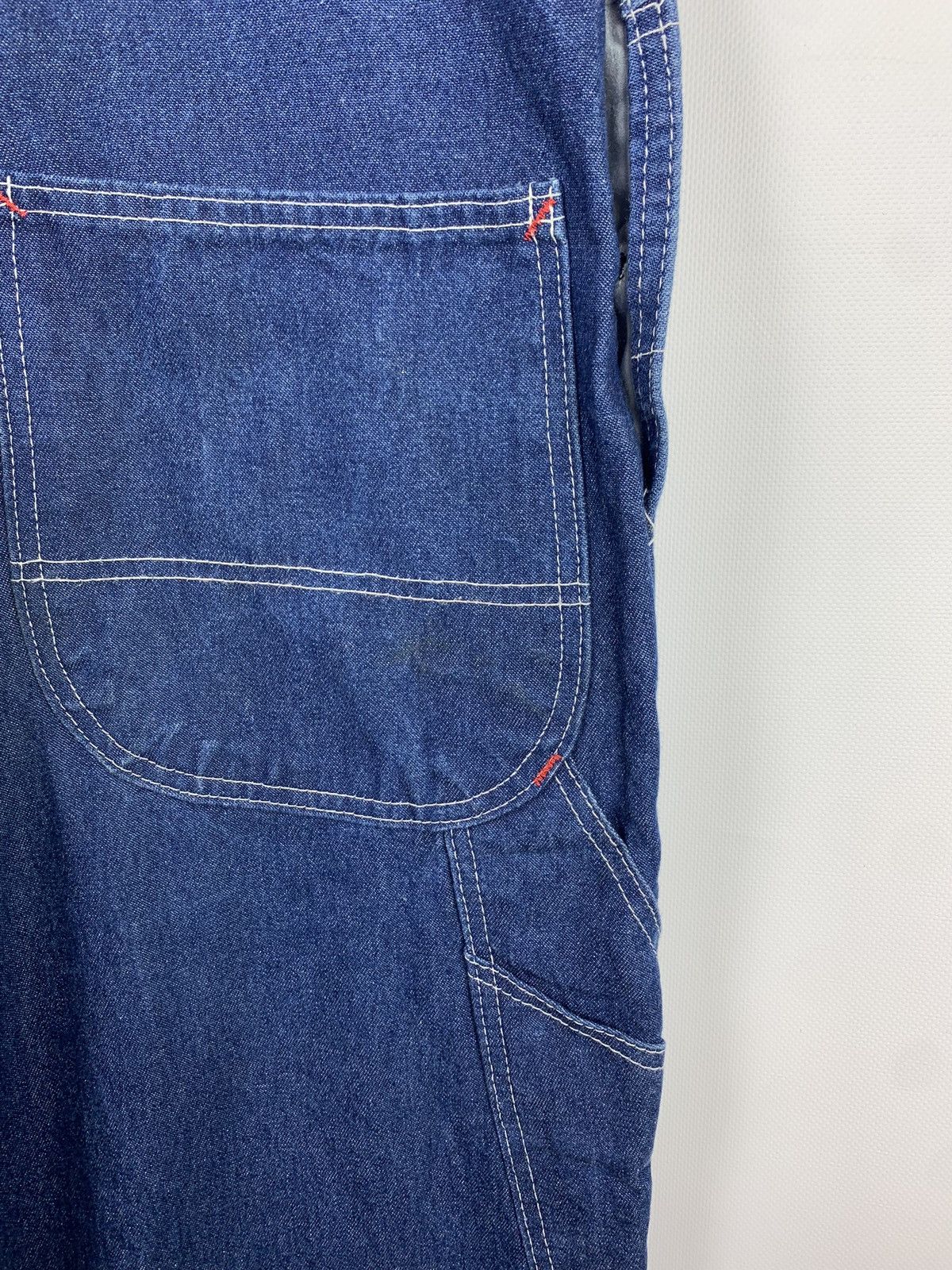 Dickies × Vintage Dickies vintage workwear denim bib overall size 34 x 32 blue Size US 34 / EU 50 - 14 Thumbnail