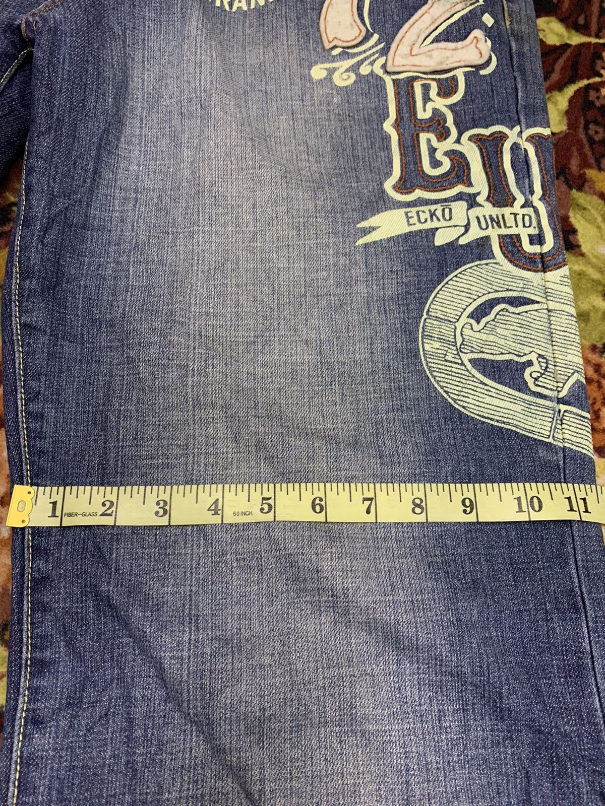 Ecko Unltd. Ecko Baggy Fit Big Logo Printed Size US 33 - 14 Thumbnail