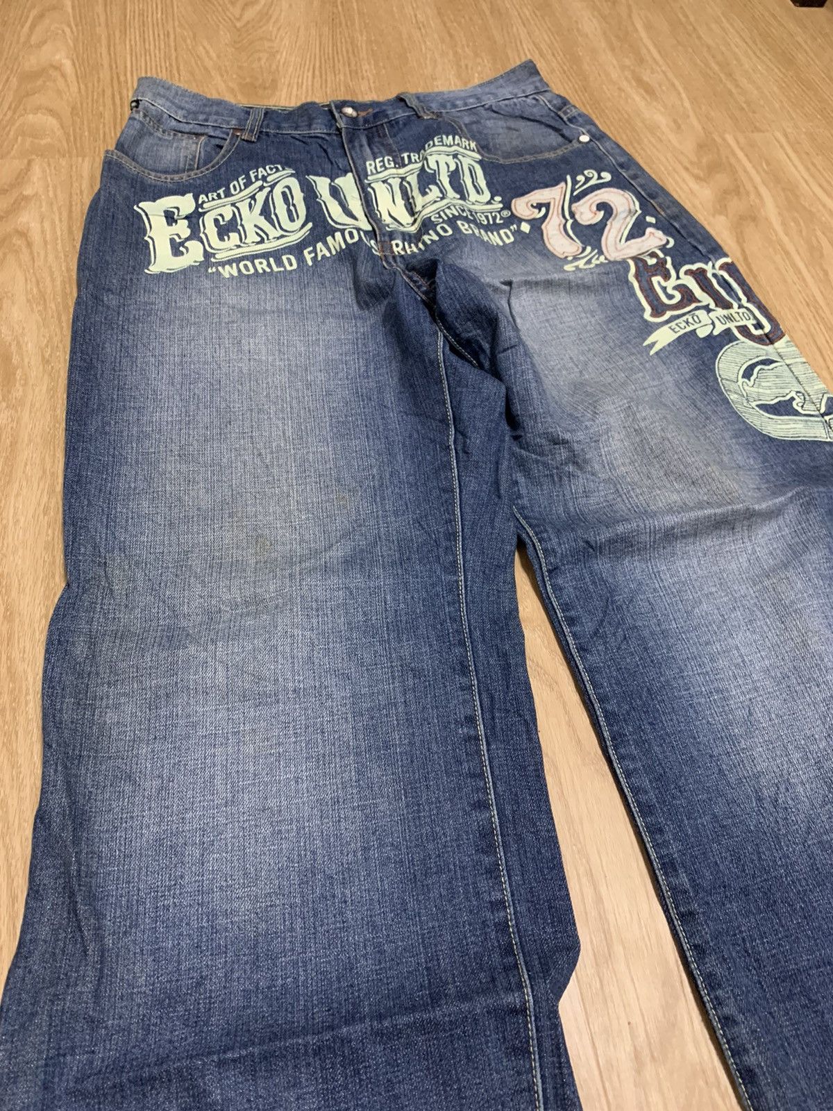 Ecko Unltd. Ecko Baggy Fit Big Logo Printed Size US 33 - 19 Thumbnail