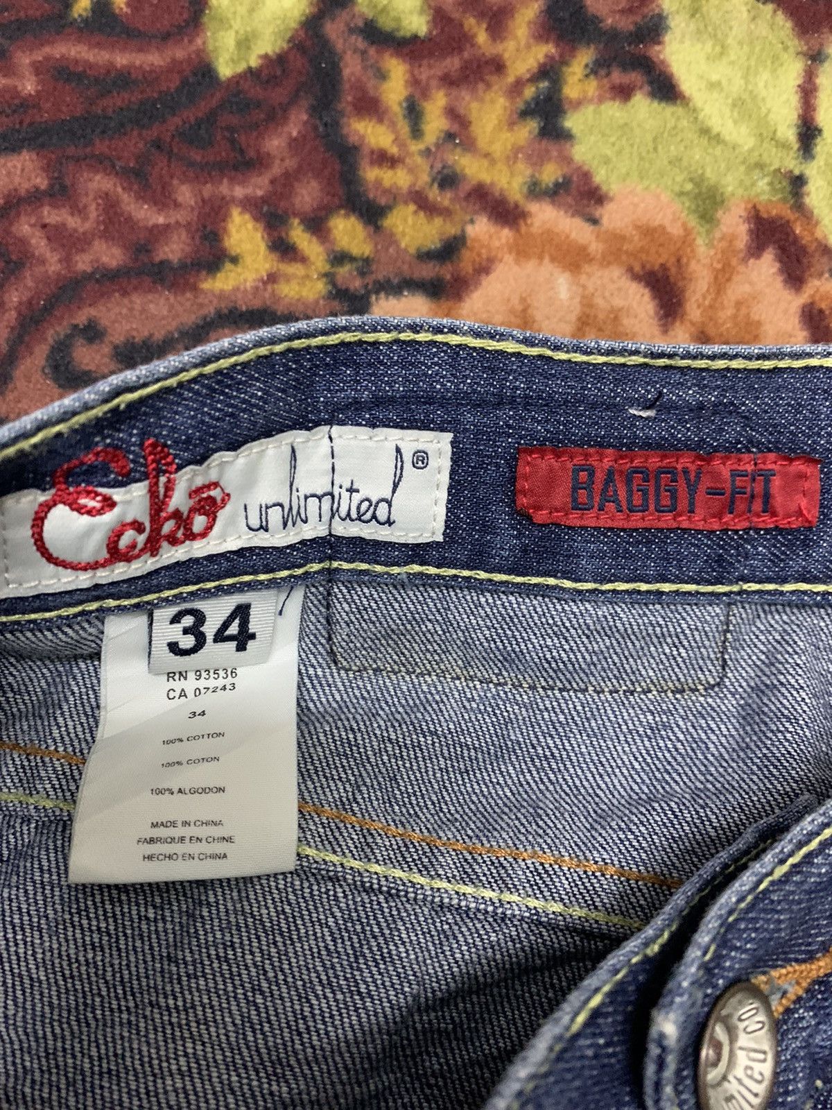 Ecko Unltd. Ecko Baggy Fit Big Logo Printed Size US 33 - 10 Thumbnail