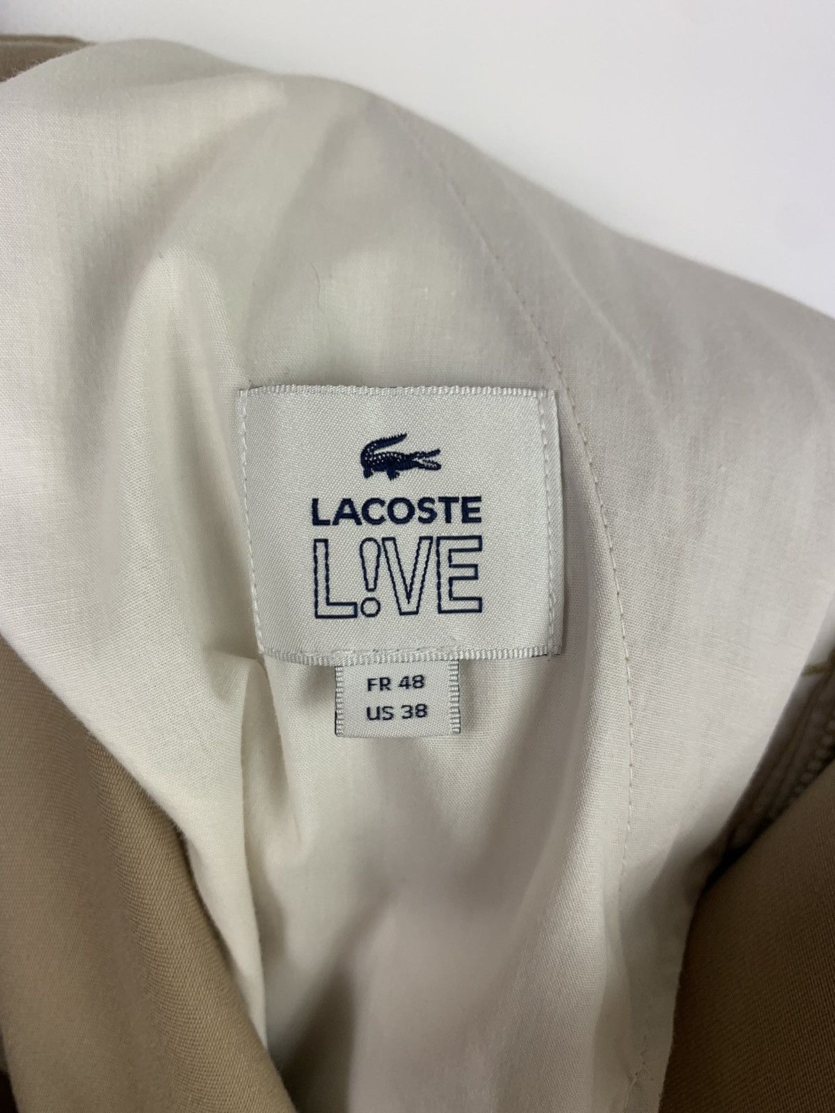 Lacoste Lacoste Live men’s chino pants trousers size US 38 beige Size US 38 / EU 54 - 8 Thumbnail