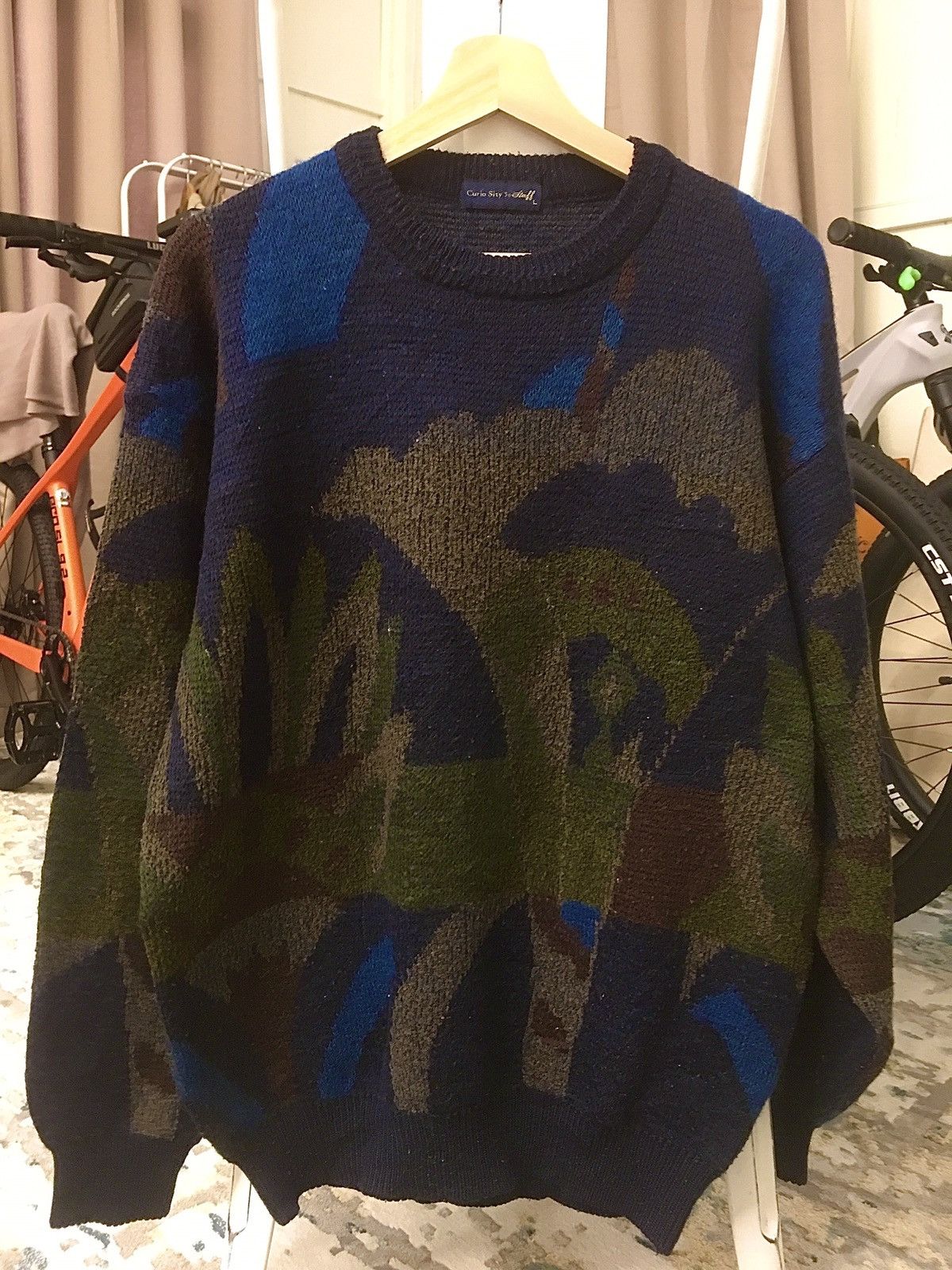 Aran Isles Knitwear Japanese Coloured Knit Like Coogi Size US L / EU 52-54 / 3 - 1 Thumbnail