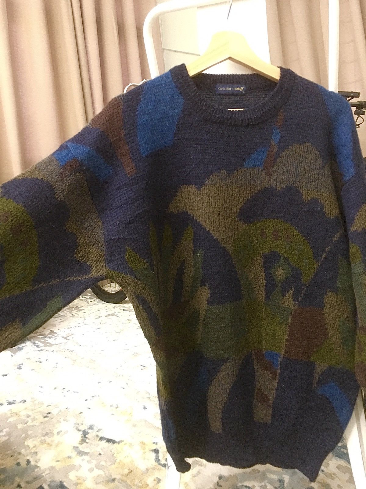 Aran Isles Knitwear Japanese Coloured Knit Like Coogi Size US L / EU 52-54 / 3 - 6 Thumbnail