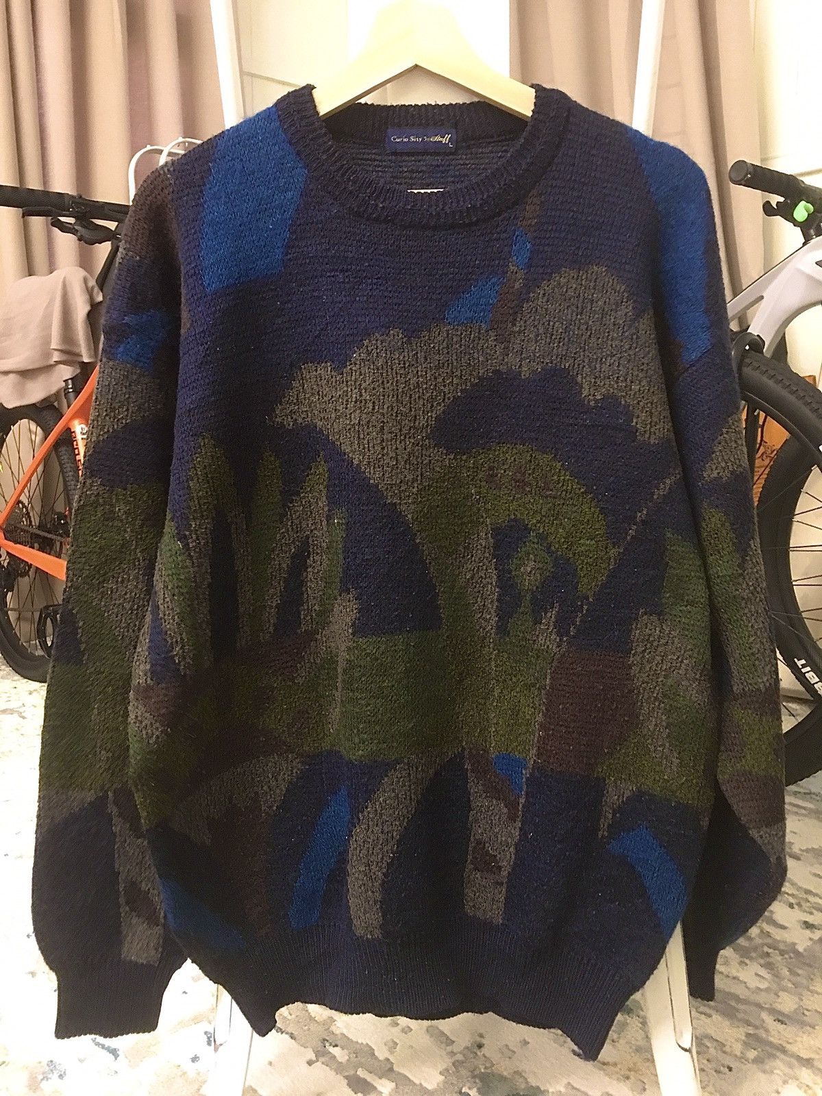 Aran Isles Knitwear Japanese Coloured Knit Like Coogi Size US L / EU 52-54 / 3 - 2 Thumbnail