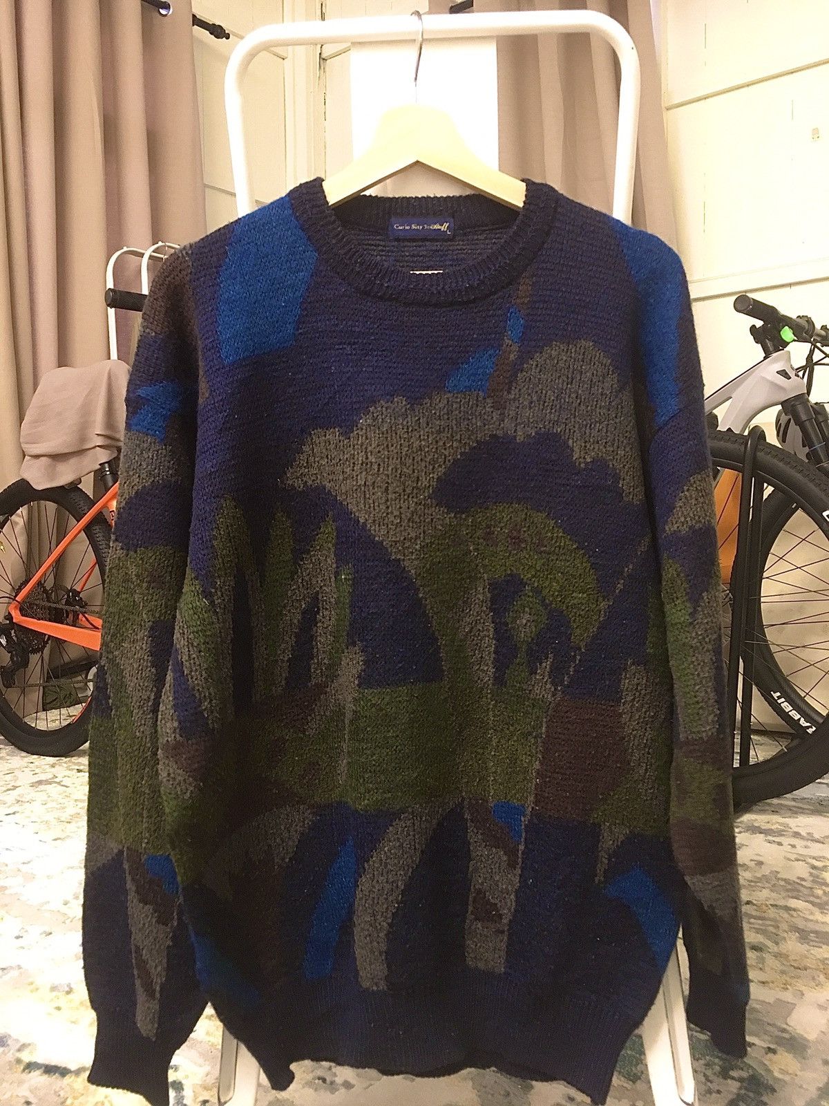 Aran Isles Knitwear Japanese Coloured Knit Like Coogi Size US L / EU 52-54 / 3 - 3 Thumbnail