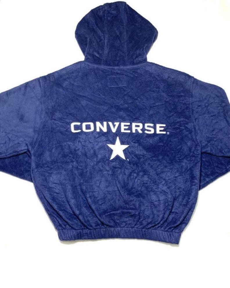 Converse × Vintage Vintage Converse fleece hoodie back big spellout Size US M / EU 48-50 / 2 - 2 Thumbnail