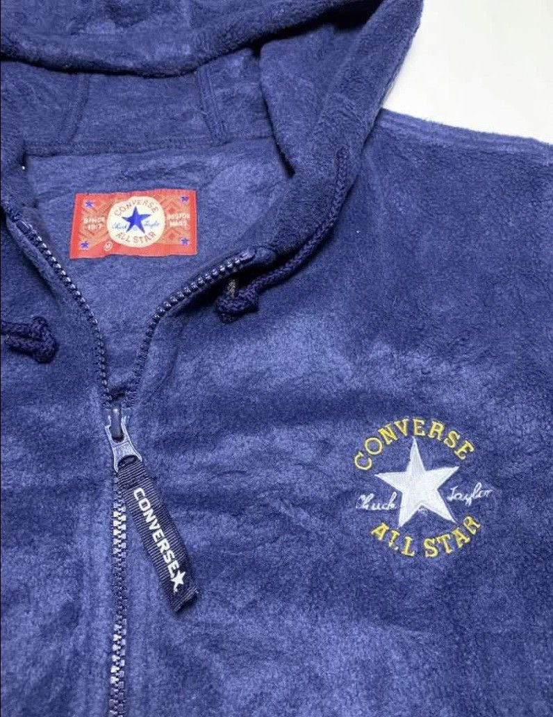 Converse × Vintage Vintage Converse fleece hoodie back big spellout Size US M / EU 48-50 / 2 - 3 Thumbnail