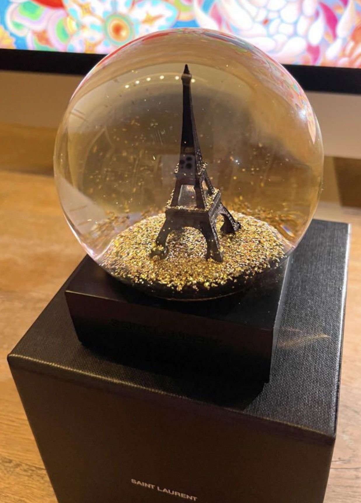 Hedi Slimane × Saint Laurent Paris 🔥 Rare!! Saint Laurent Paris Eiffel Tower Glitter Snowglobe Size ONE SIZE - 7 Thumbnail