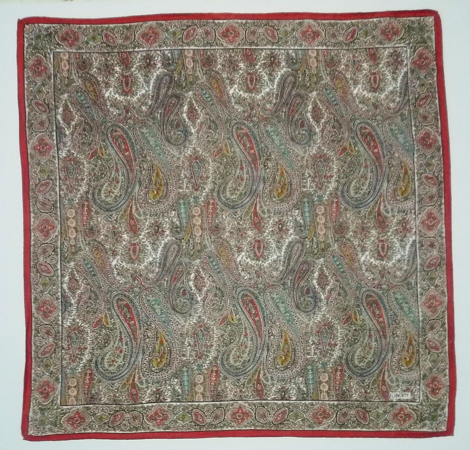 Liberty 🔥Free Shipping🔥Vintage Paisley Liberty Handkerchief Size ONE SIZE - 5 Thumbnail