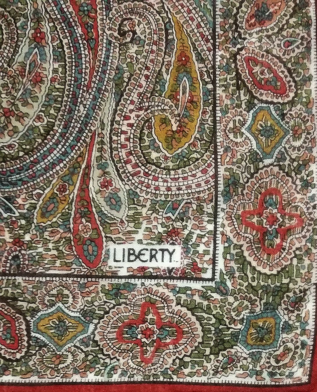Liberty 🔥Free Shipping🔥Vintage Paisley Liberty Handkerchief Size ONE SIZE - 4 Thumbnail
