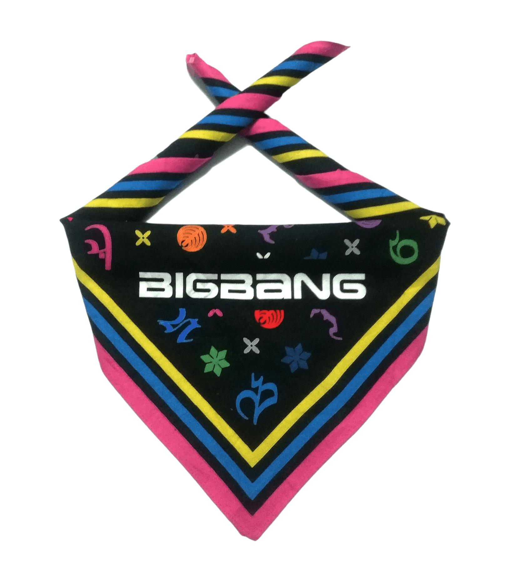 Japanese Brand 🔥Kpop Fans Bigbang Korean Band Bandana Handkerchief Style Size ONE SIZE - 1 Thumbnail