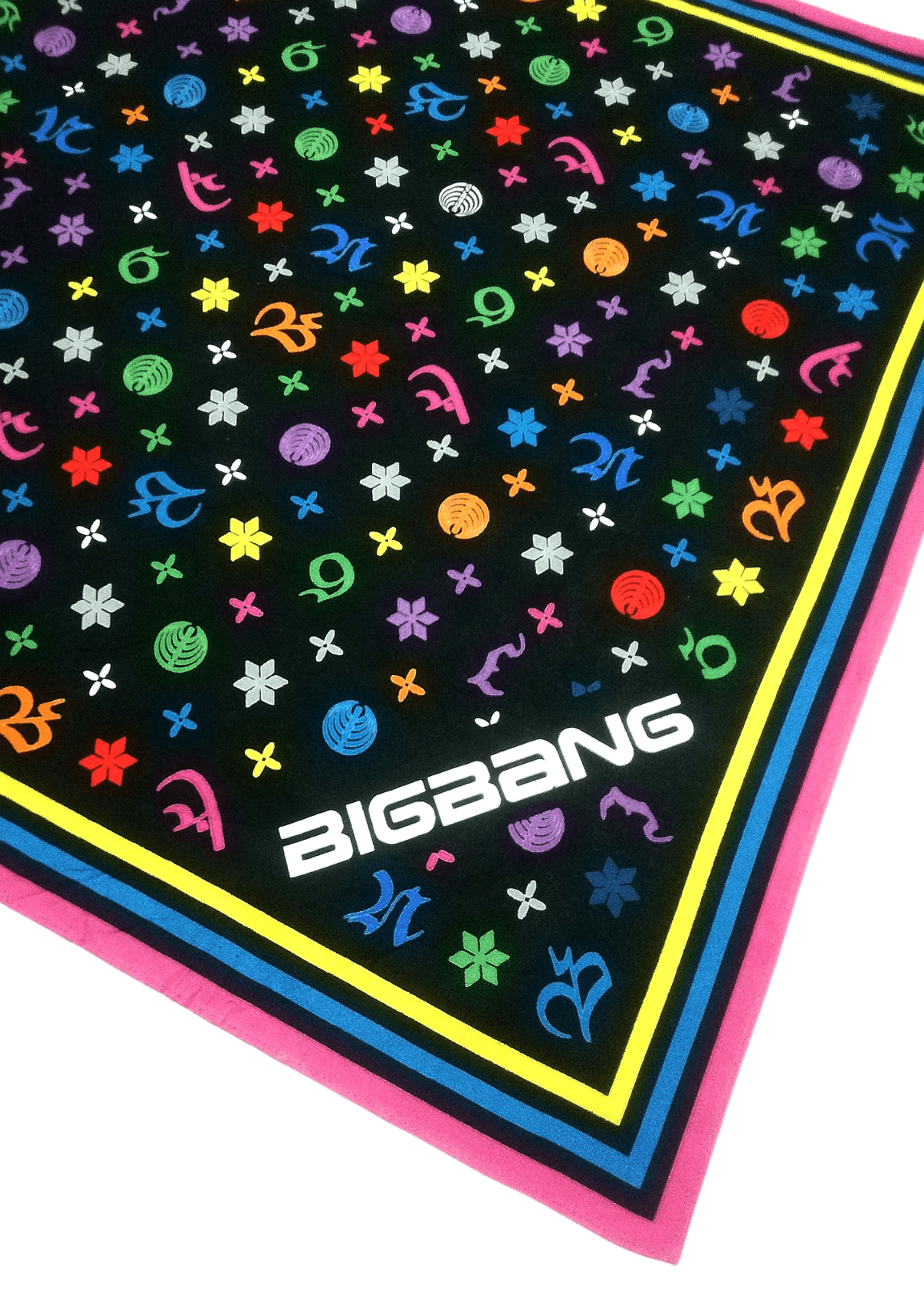 Japanese Brand 🔥Kpop Fans Bigbang Korean Band Bandana Handkerchief Style Size ONE SIZE - 4 Thumbnail