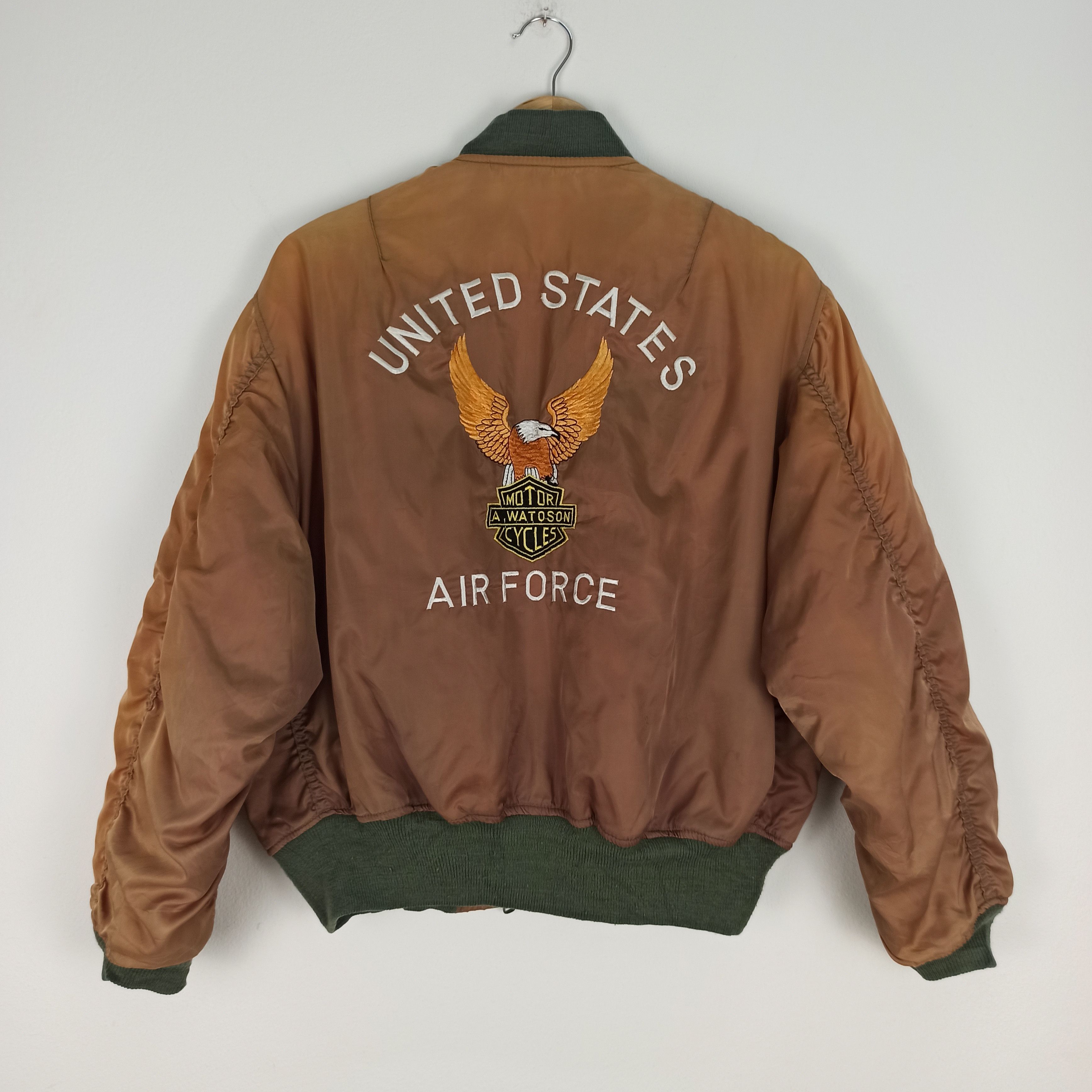 Other 🔥STEALS🔥 SUN FADED US Airforce TYPE MA-1 Bomber Jacket Size US M / EU 48-50 / 2 - 1 Thumbnail